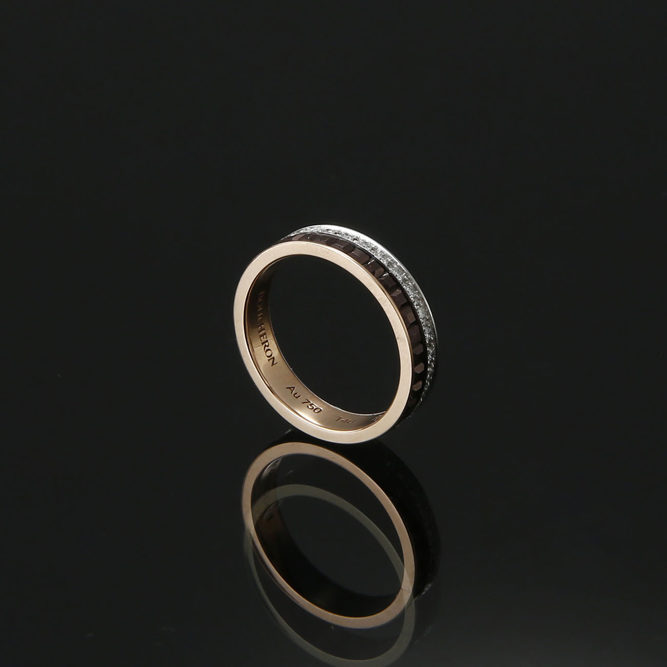 Boucheron(USED)부쉐론 콰트로 다이아 웨딩밴드#46