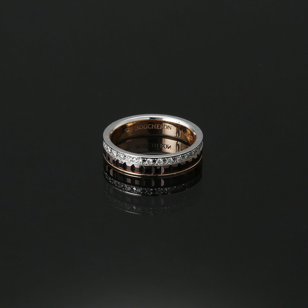 Boucheron(USED)부쉐론 콰트로 다이아 웨딩밴드#46