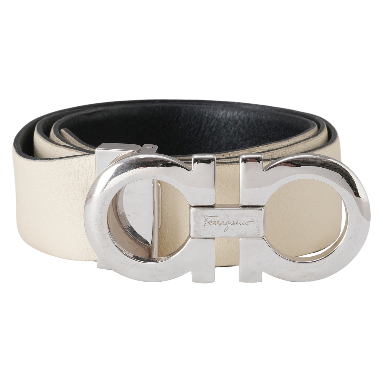 FERRAGAMO(USED)페레가모 간치니 양면 벨트 # XL