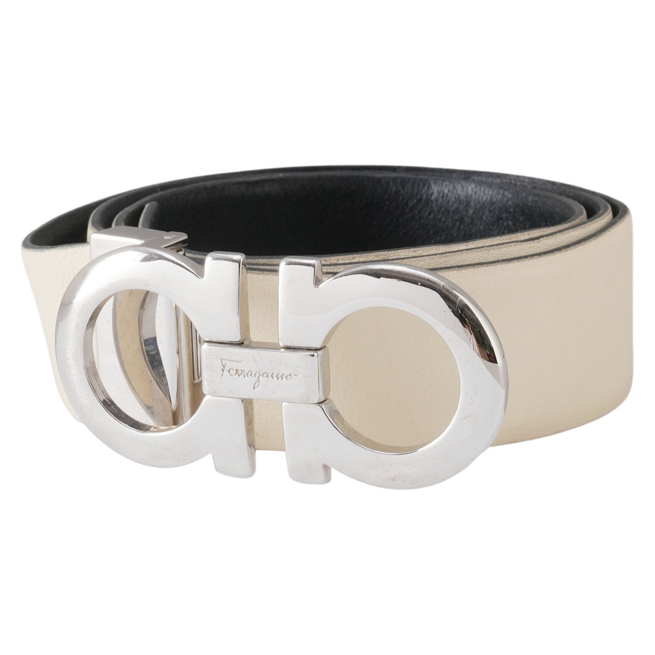 FERRAGAMO(USED)페레가모 간치니 양면 벨트 # XL