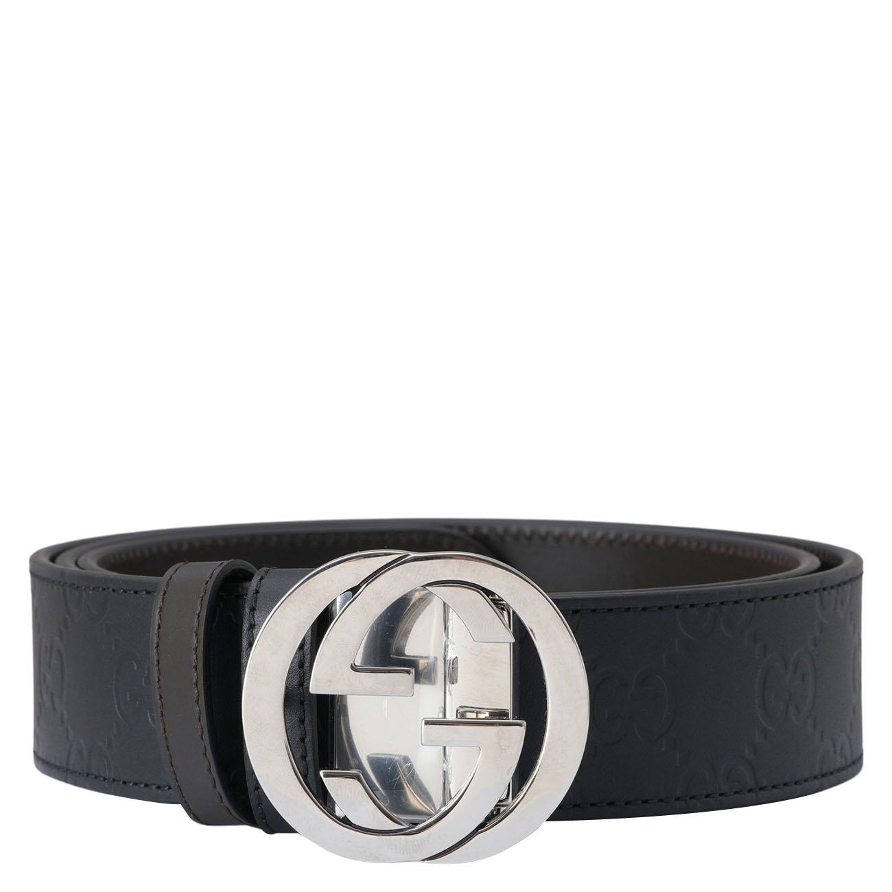 GUCCI(USED)구찌 473030 인터로킹 벨트 #95