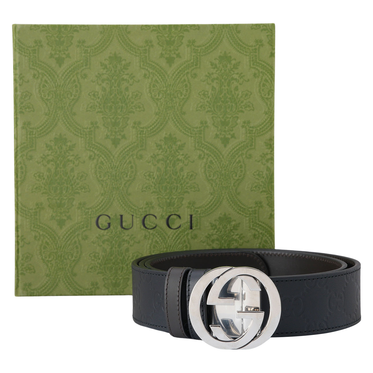 GUCCI(USED)구찌 473030 인터로킹 벨트 #95