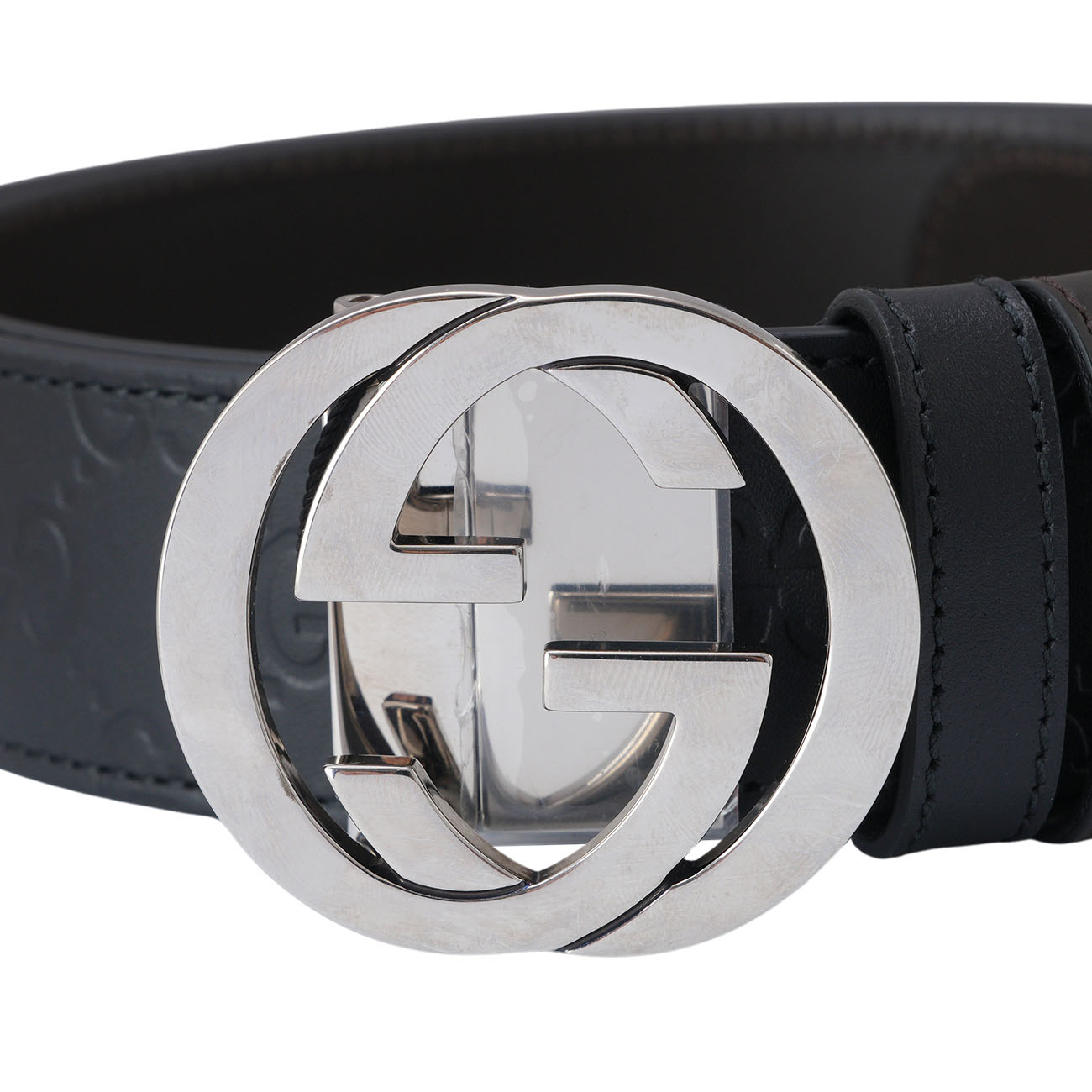 GUCCI(USED)구찌 473030 인터로킹 벨트 #95