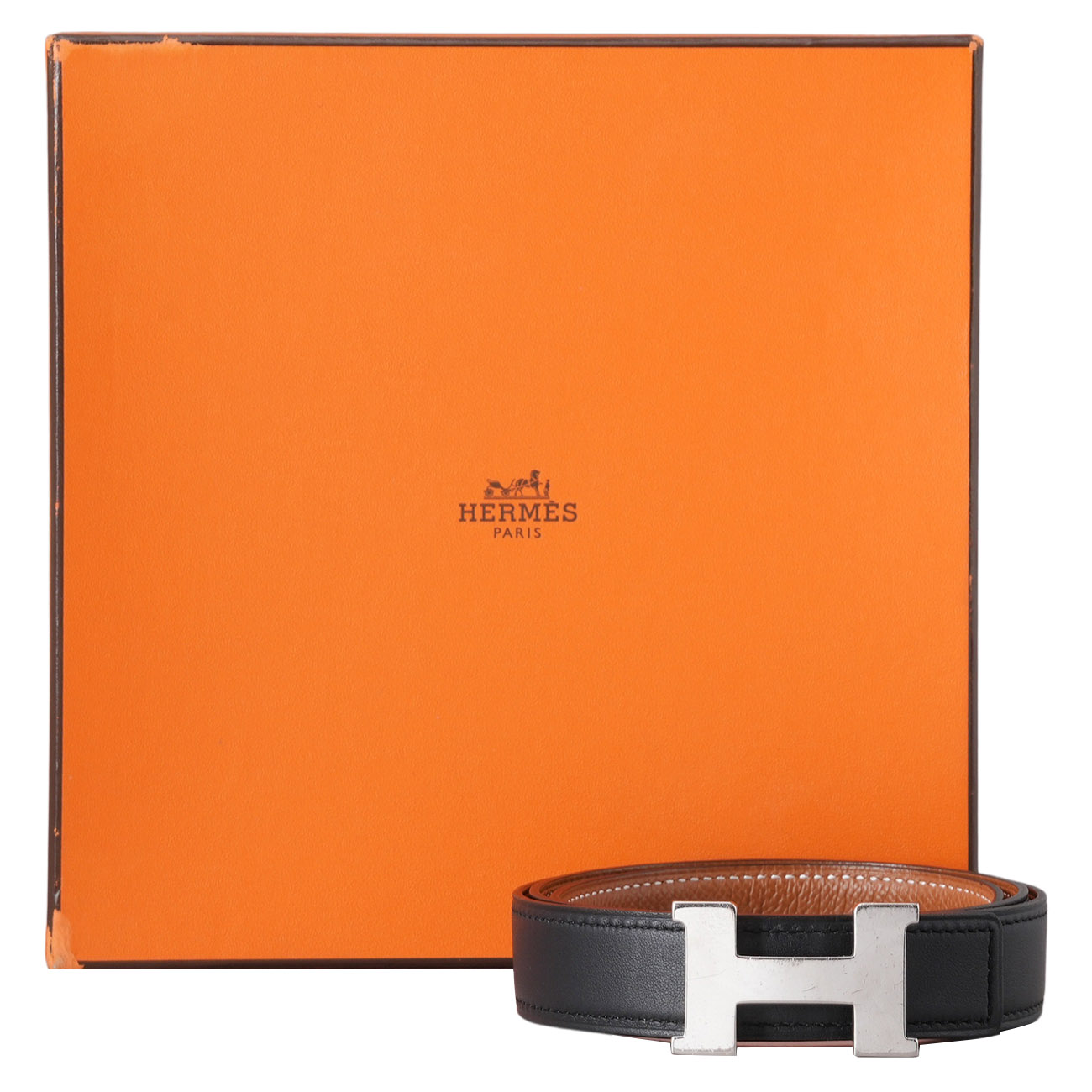 HERMES(USED)에르메스 양면 벨트 #80