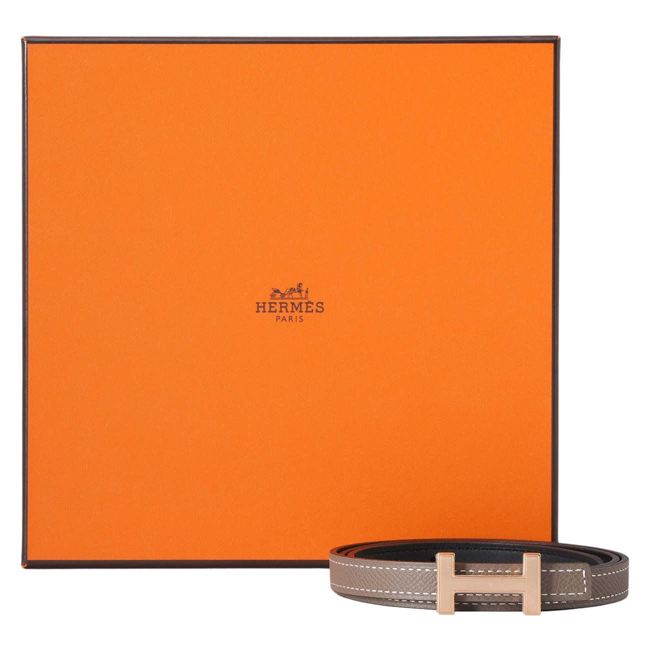 HERMES(USED)에르메스 포커스 리버서블 벨트 13mm #75