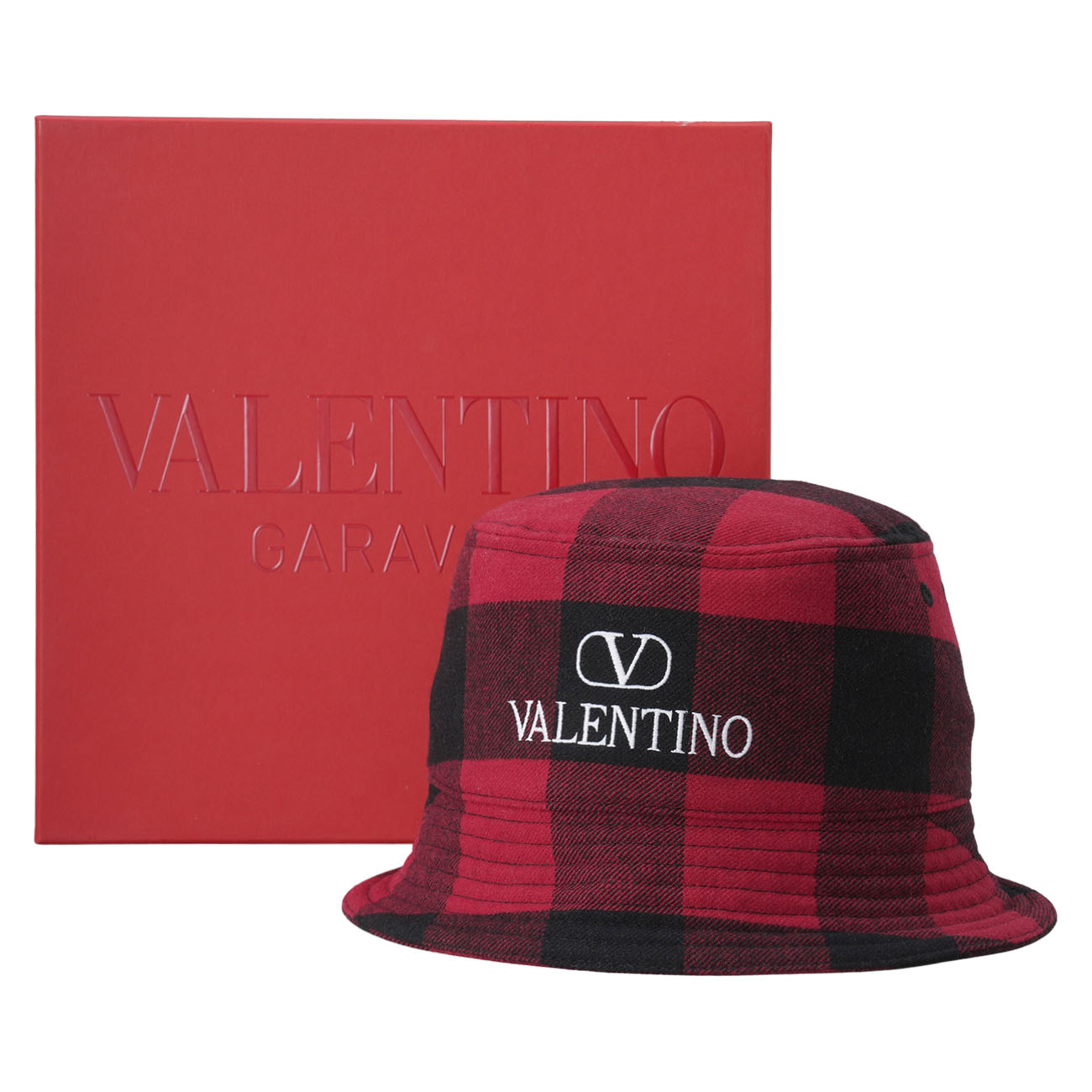 VALENTINO(USED)발렌티노 체크 버킷햇 #60