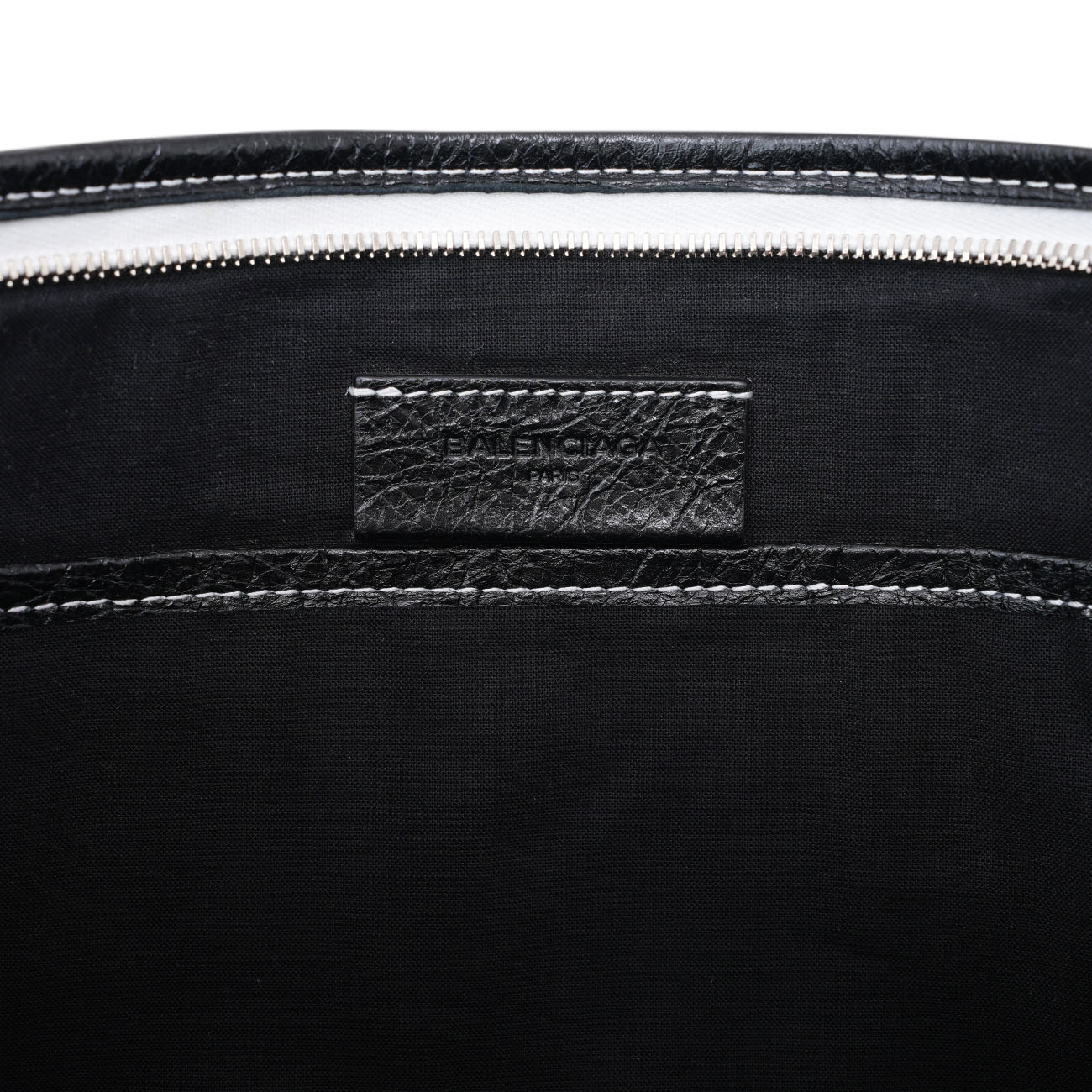 BALENCIAGA(USED)발렌시아가 443658 바자 스트라이프 클러치