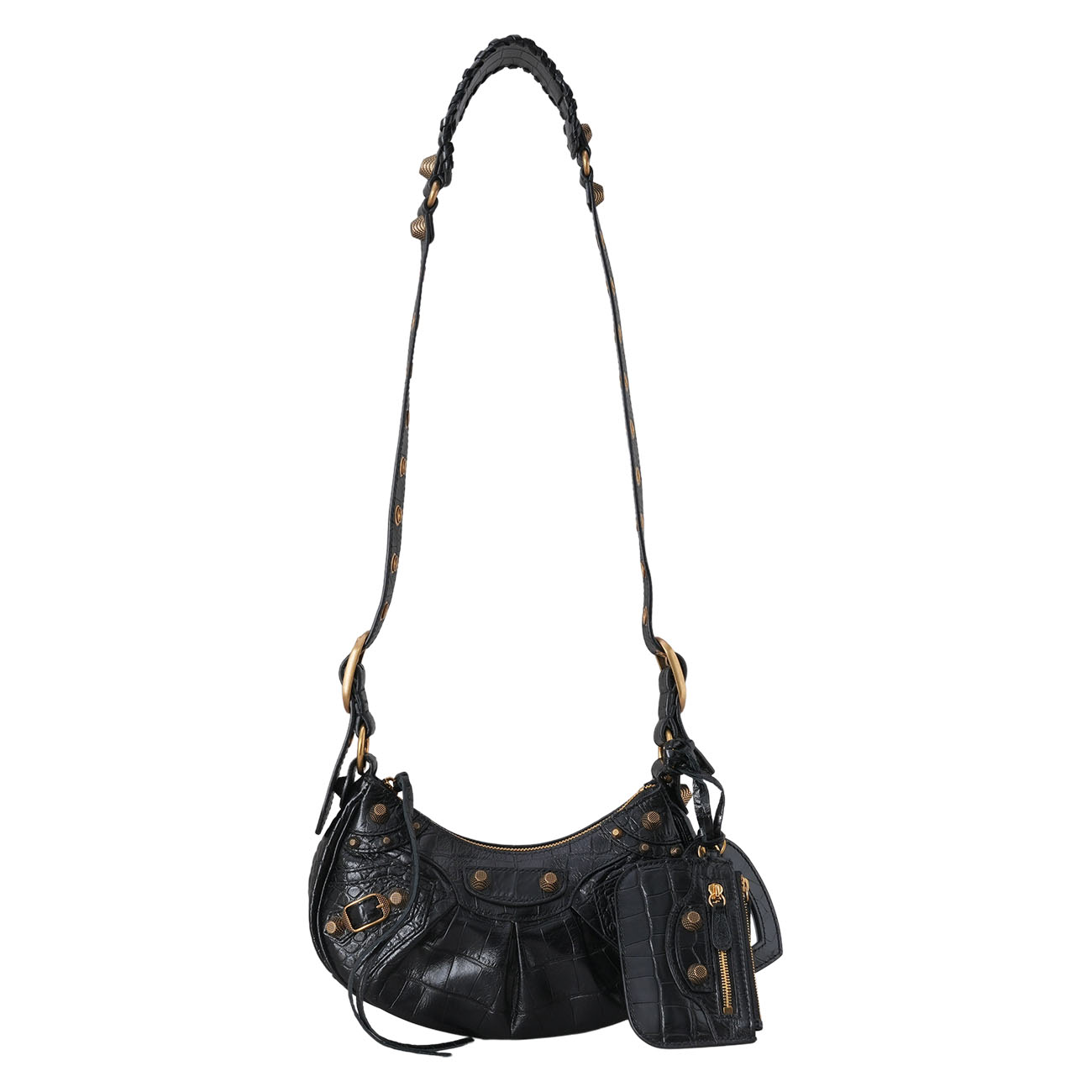 BALENCIAGA(USED)발렌시아가 671309 크로커다일 르카골 XS
