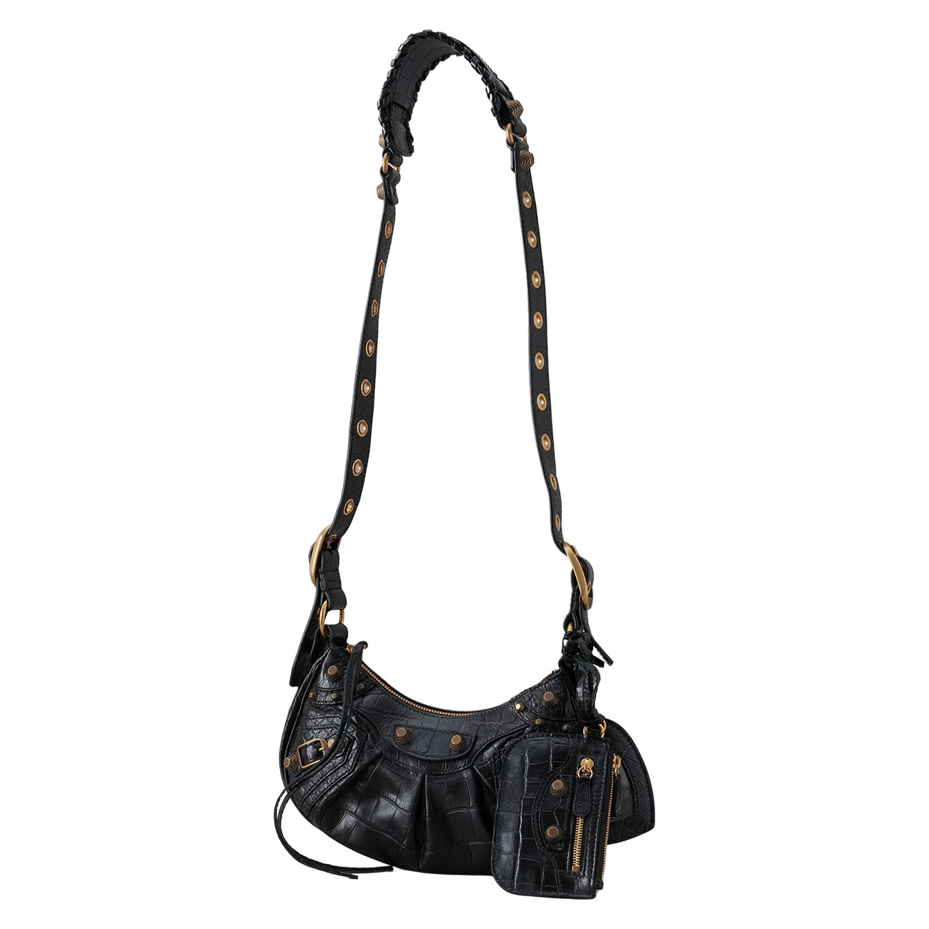BALENCIAGA(USED)발렌시아가 671309 크로커다일 르카골 XS