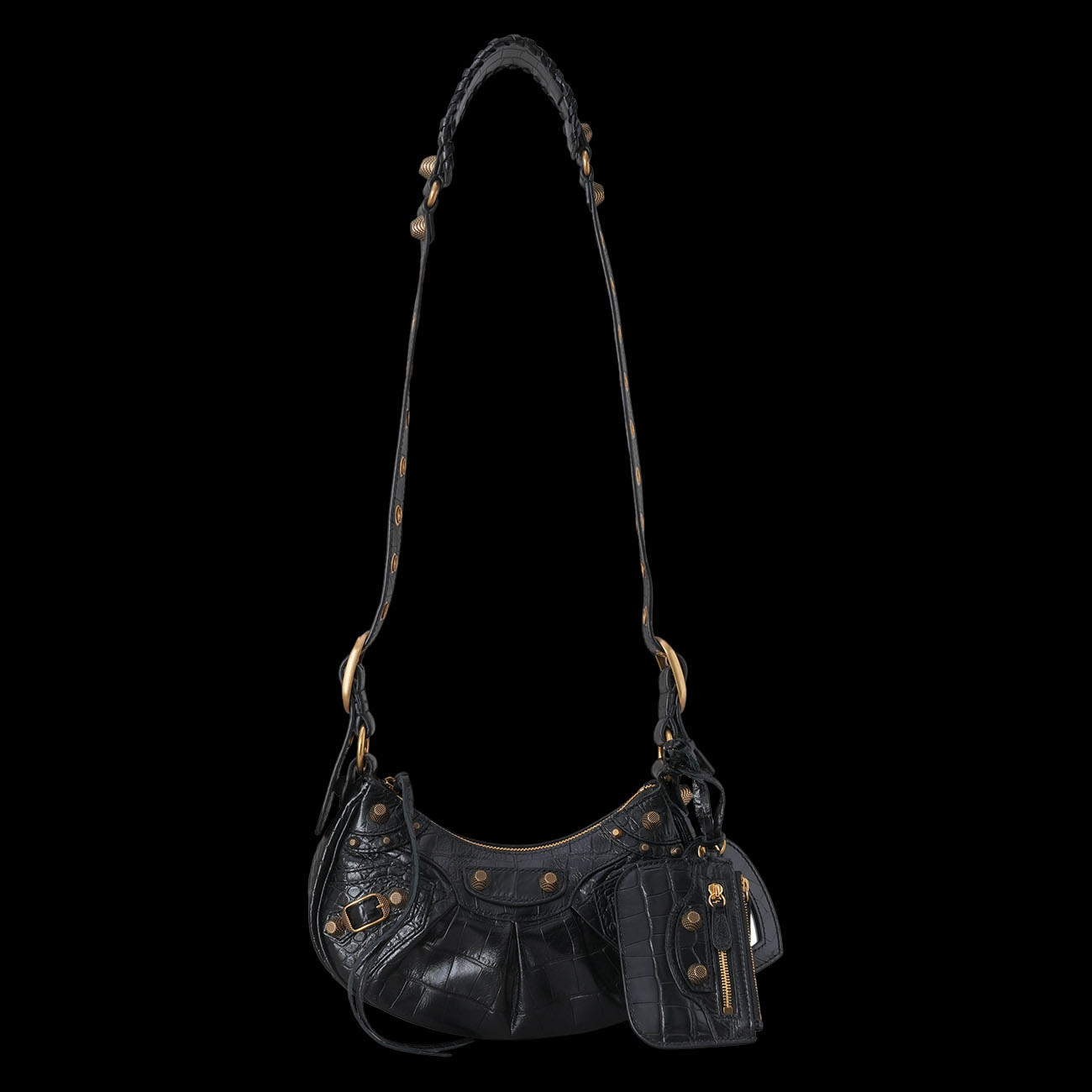 BALENCIAGA(USED)발렌시아가 671309 크로커다일 르카골 XS