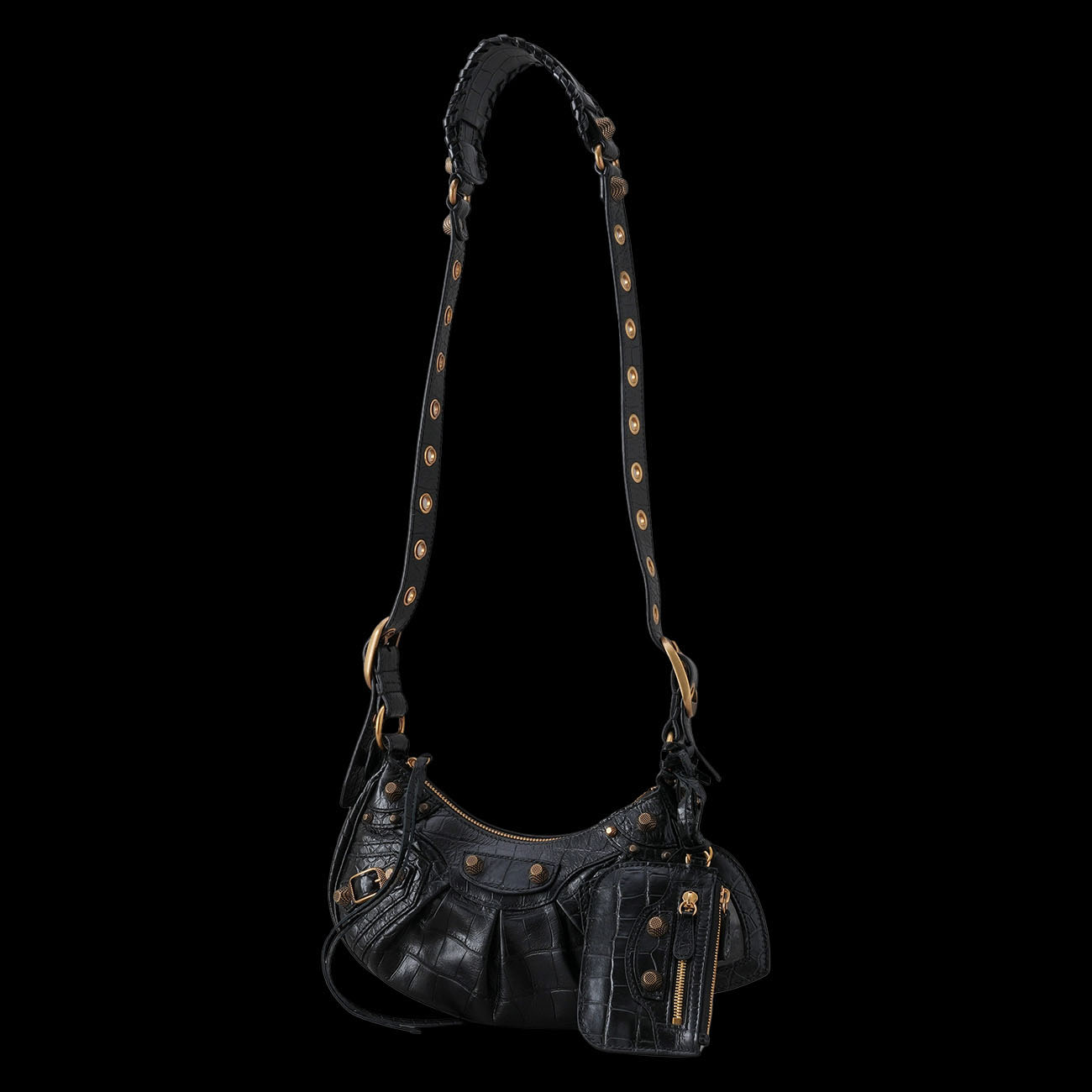 BALENCIAGA(USED)발렌시아가 671309 크로커다일 르카골 XS