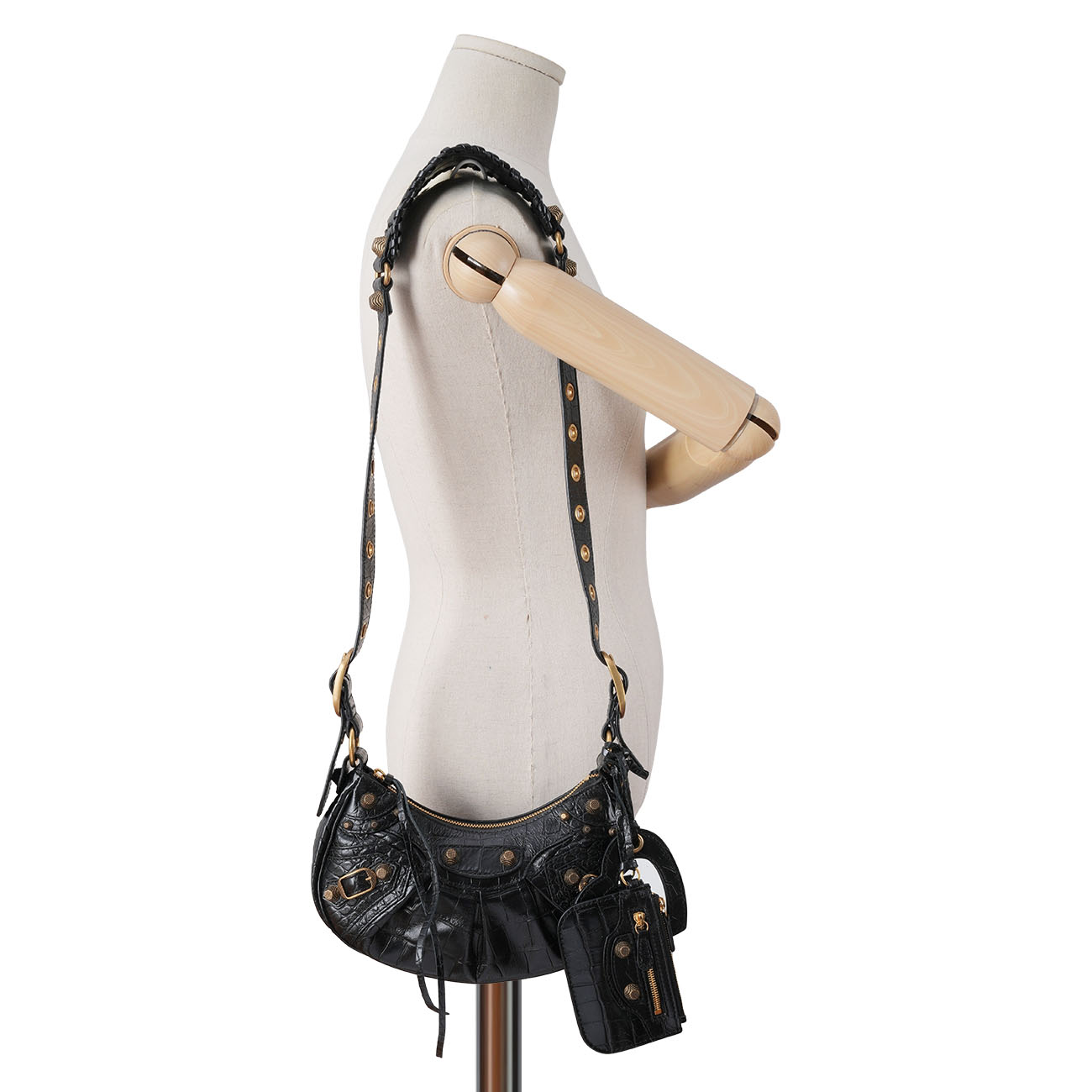 BALENCIAGA(USED)발렌시아가 671309 크로커다일 르카골 XS
