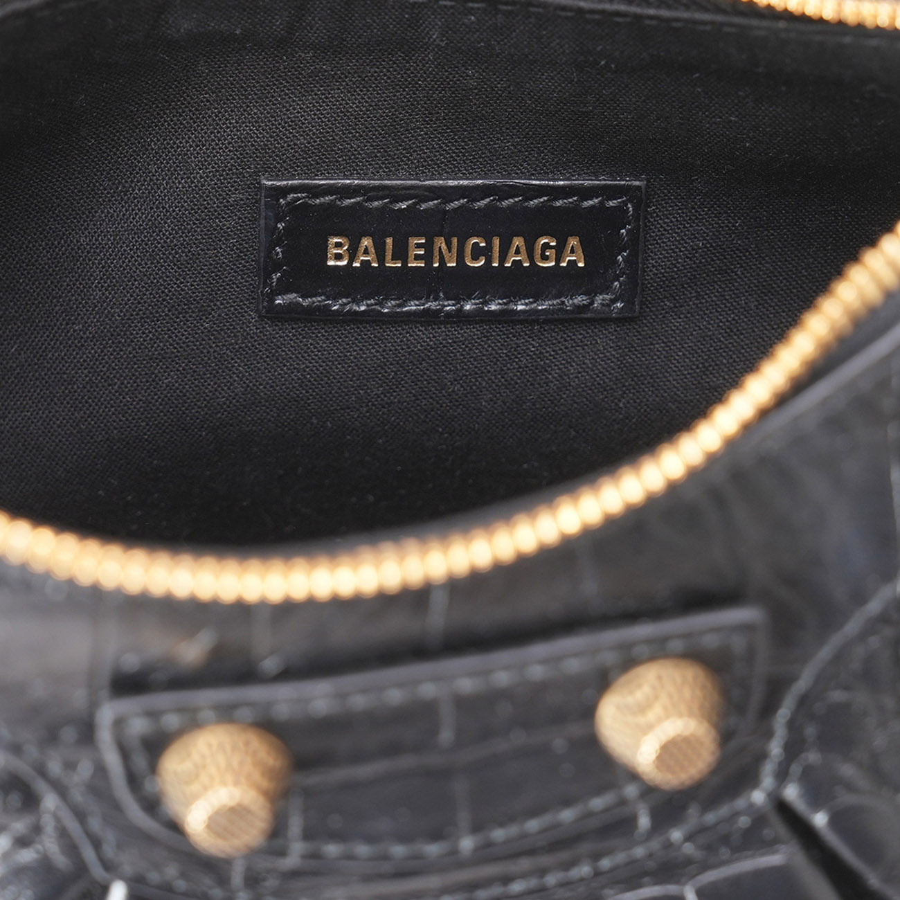 BALENCIAGA(USED)발렌시아가 671309 크로커패턴 르카골 숄더백 XS