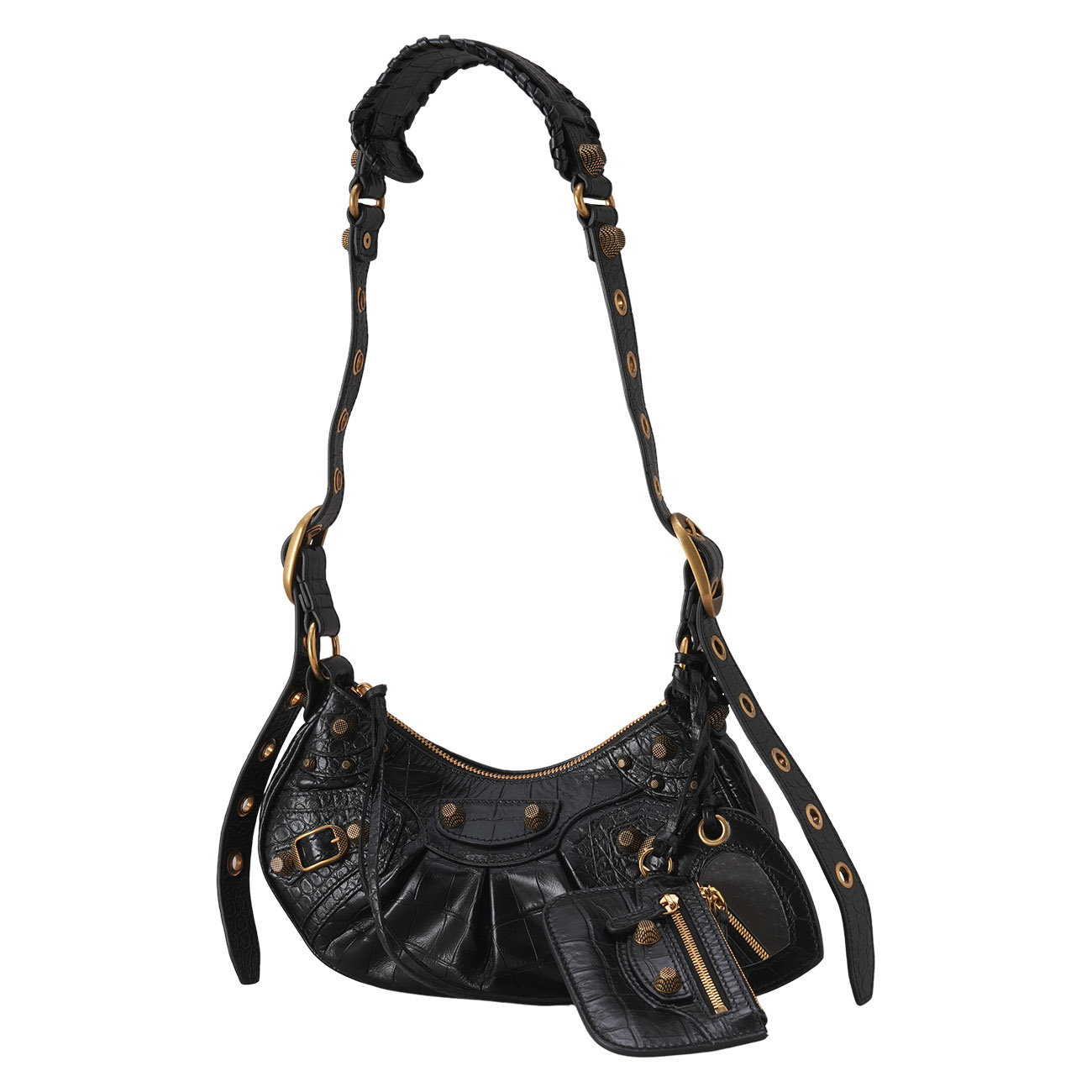 BALENCIAGA(USED)발렌시아가 671309 크로커패턴 르카골 숄더백 XS
