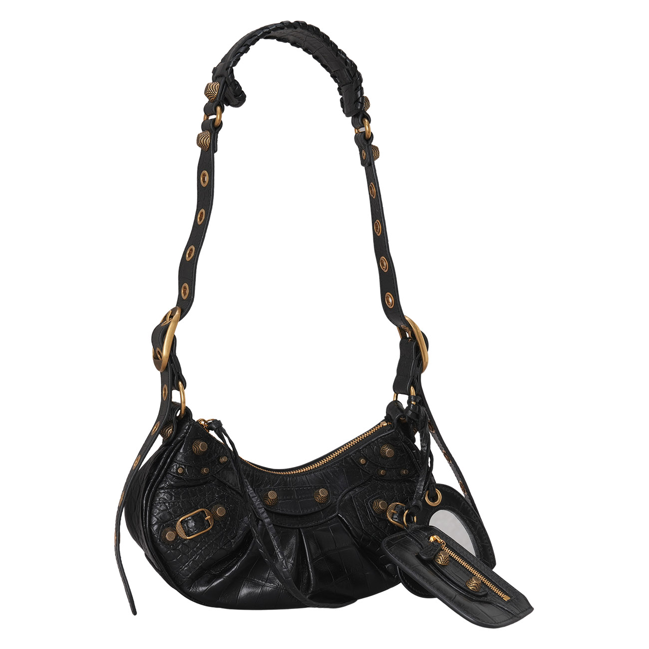 BALENCIAGA(USED)발렌시아가 671309 크로커패턴 르카골 숄더백 XS