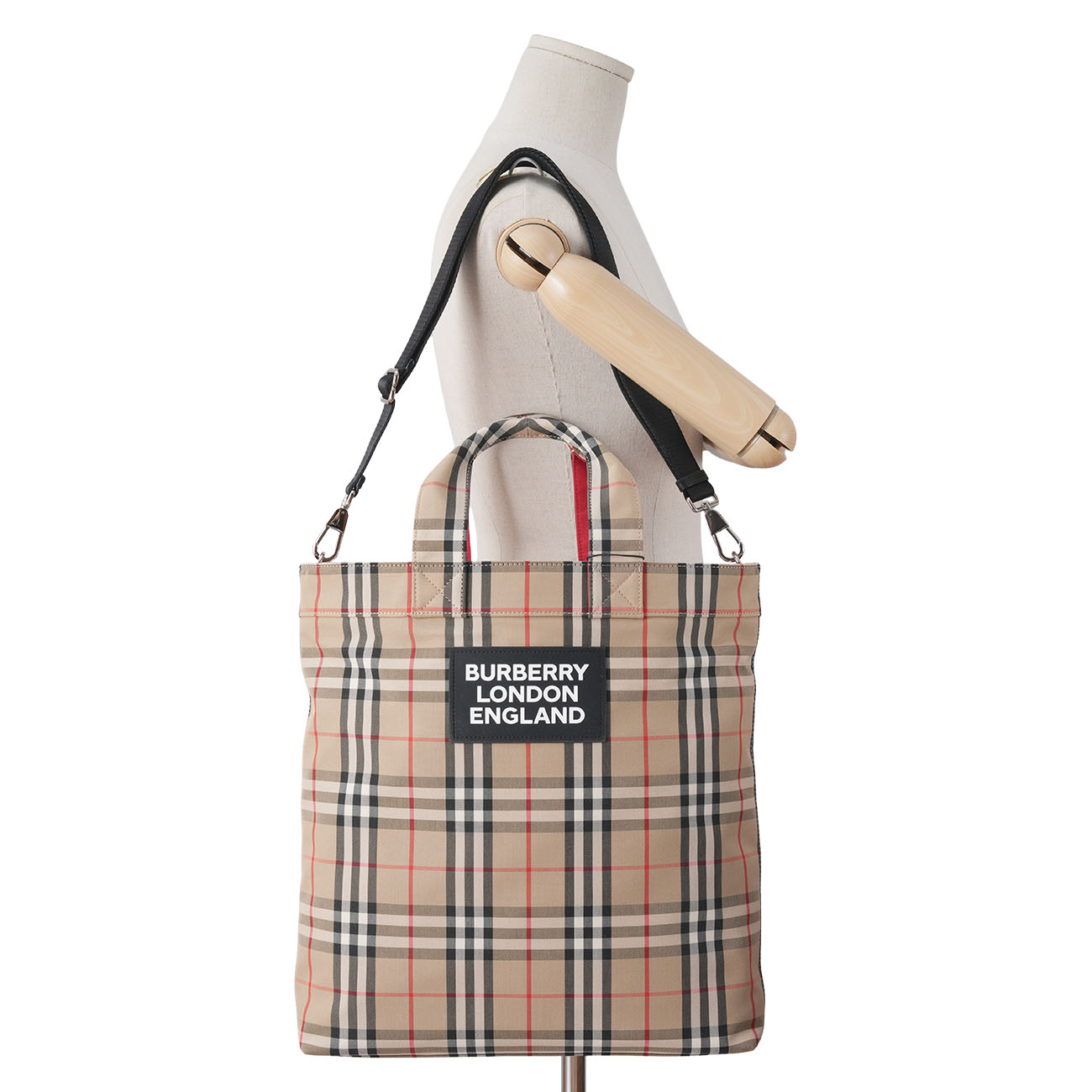 BURBERRY(USED)버버리 로고 아플리케 빈티지 토트백