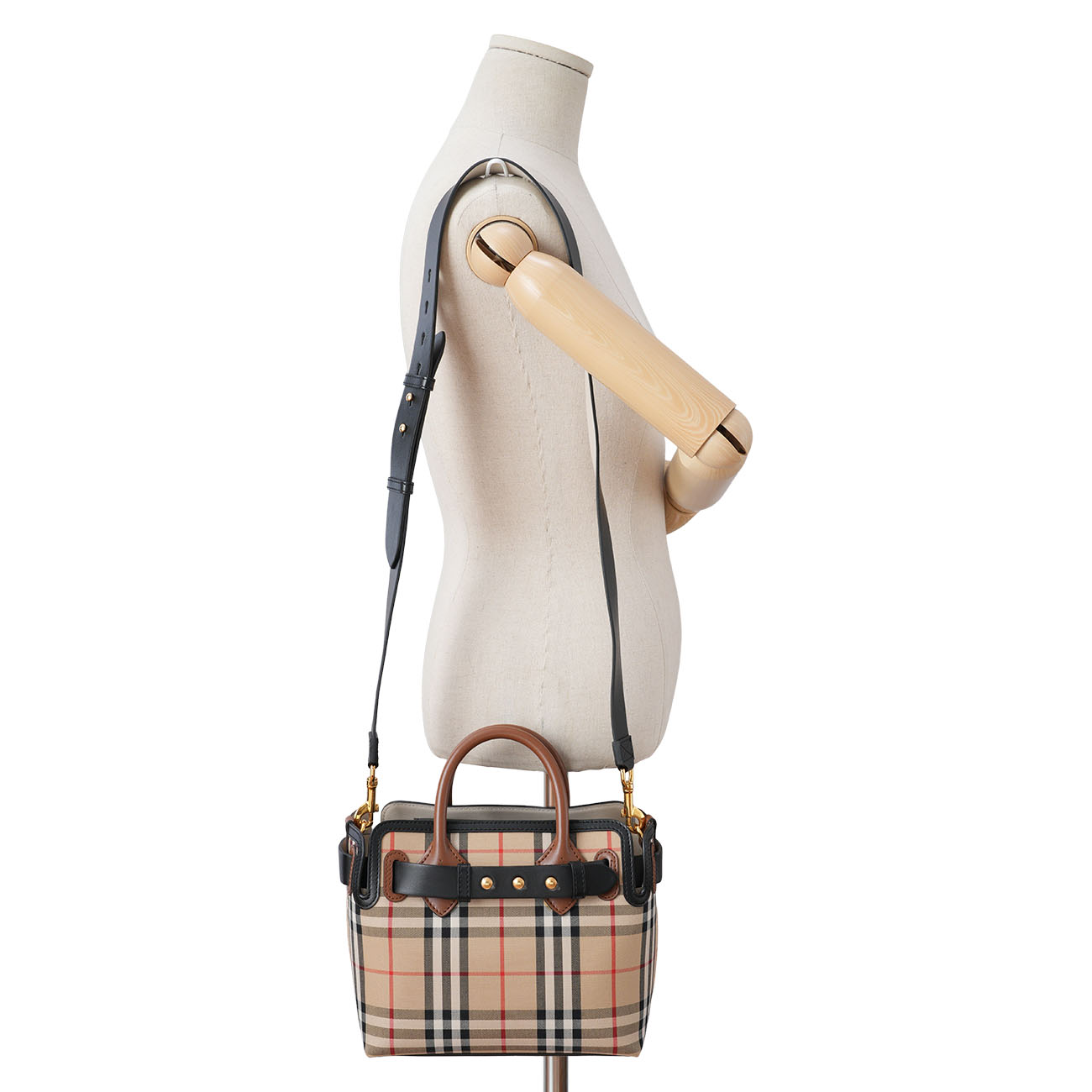 BURBERRY(USED)버버리 벨트 체크 토트백
