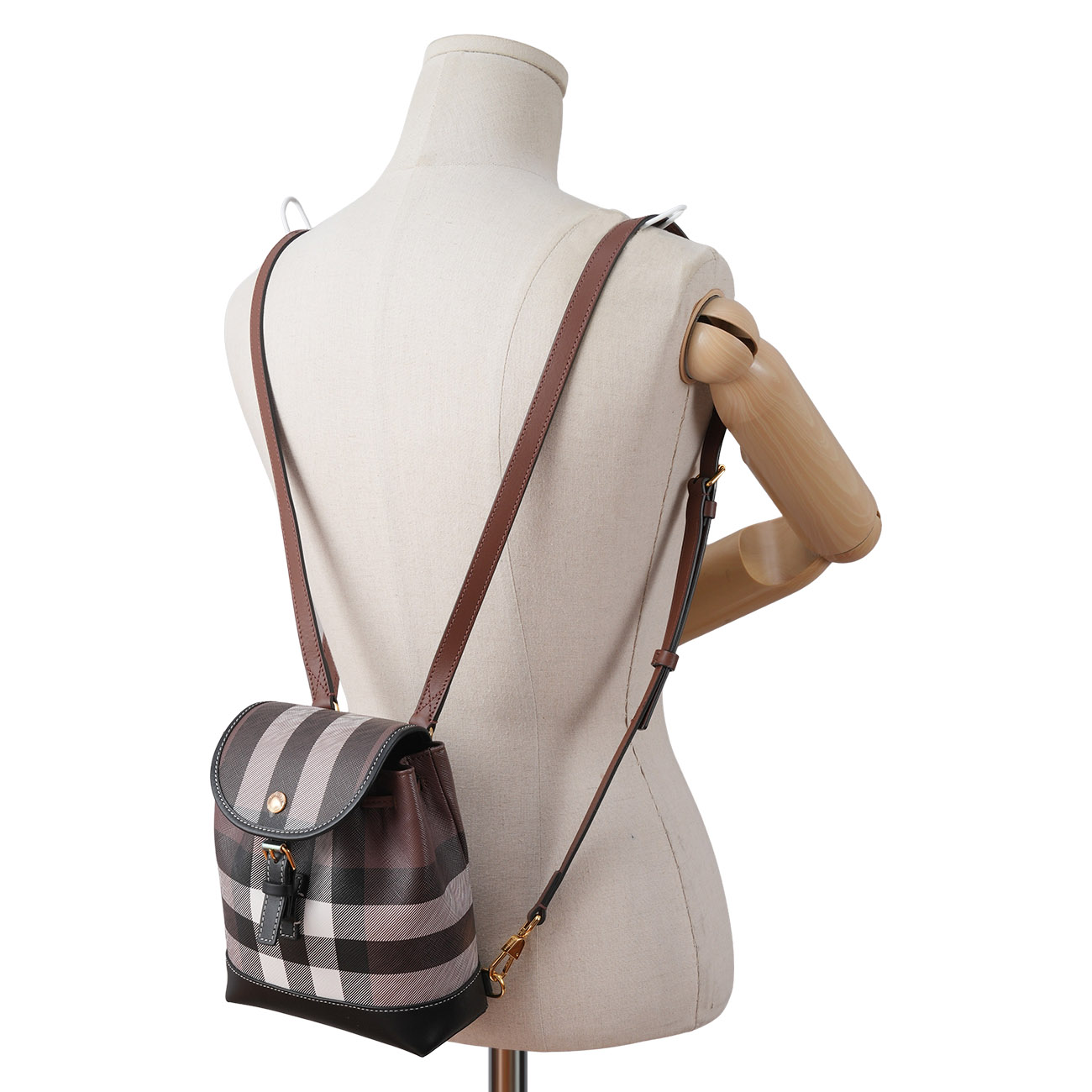 BURBERRY(USED)버버리 8068102 채크 마이크로 백팩