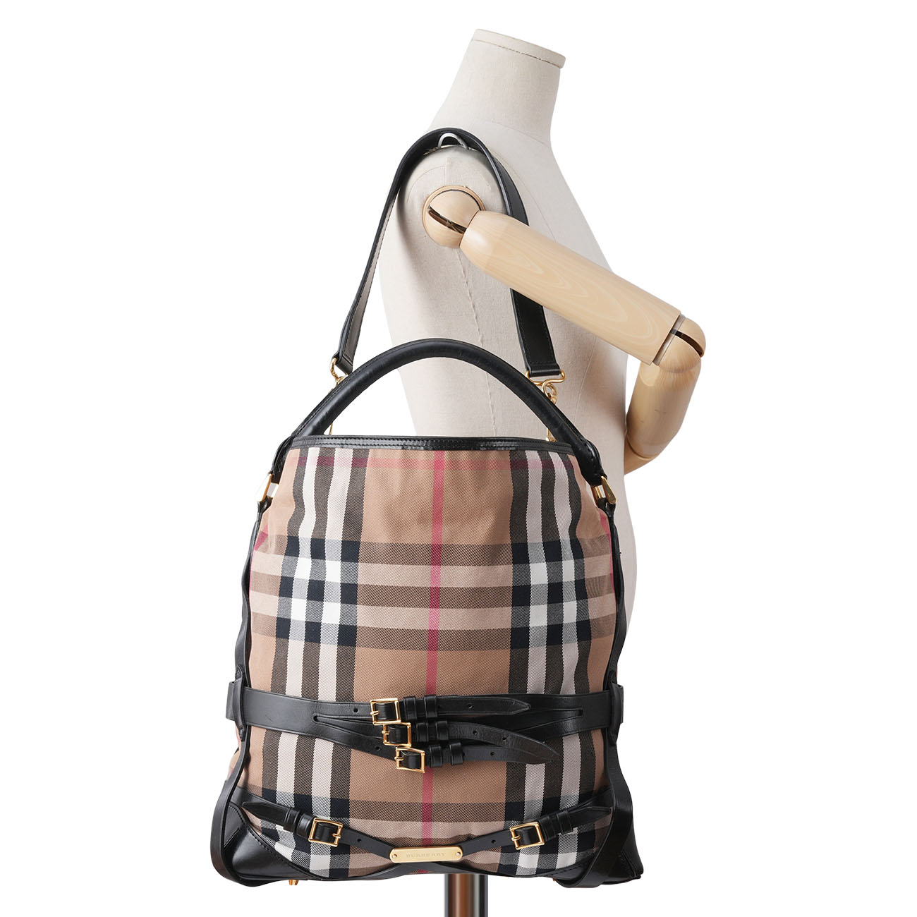 BURBERRY(USED)버버리 체크 버클 호보백