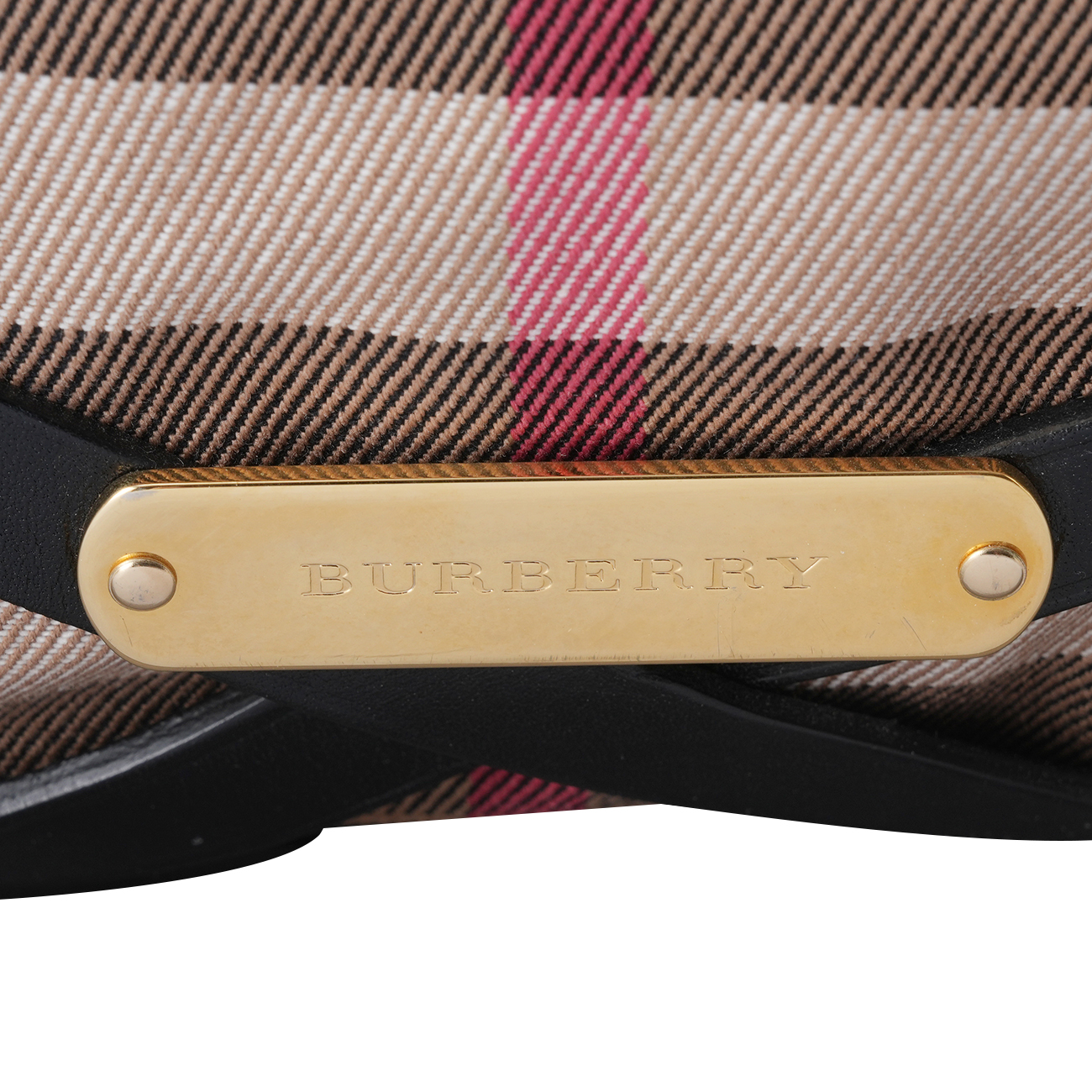 BURBERRY(USED)버버리 체크 버클 호보백