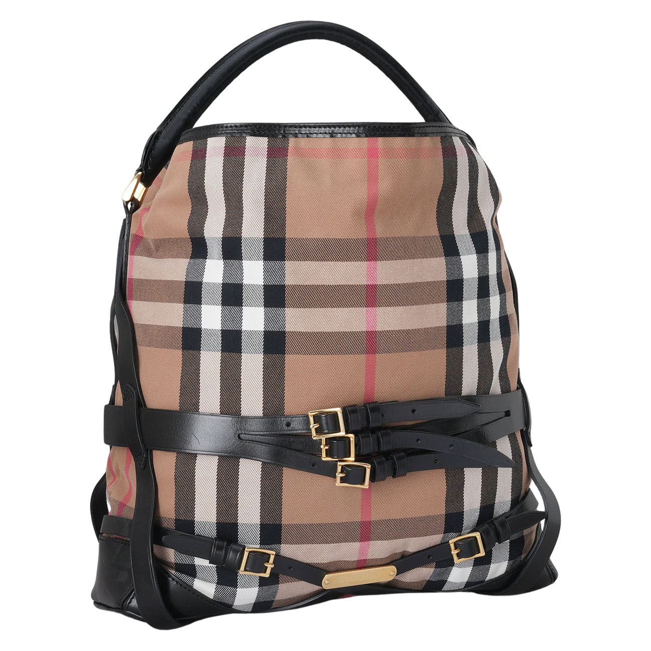 BURBERRY(USED)버버리 체크 버클 호보백