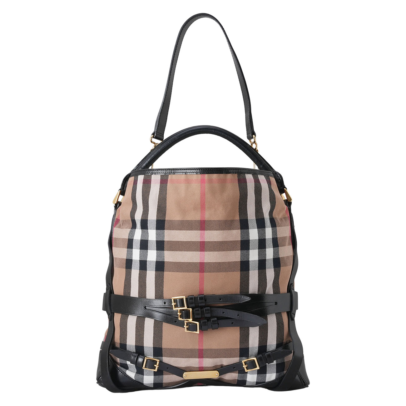 BURBERRY(USED)버버리 체크 버클 호보백