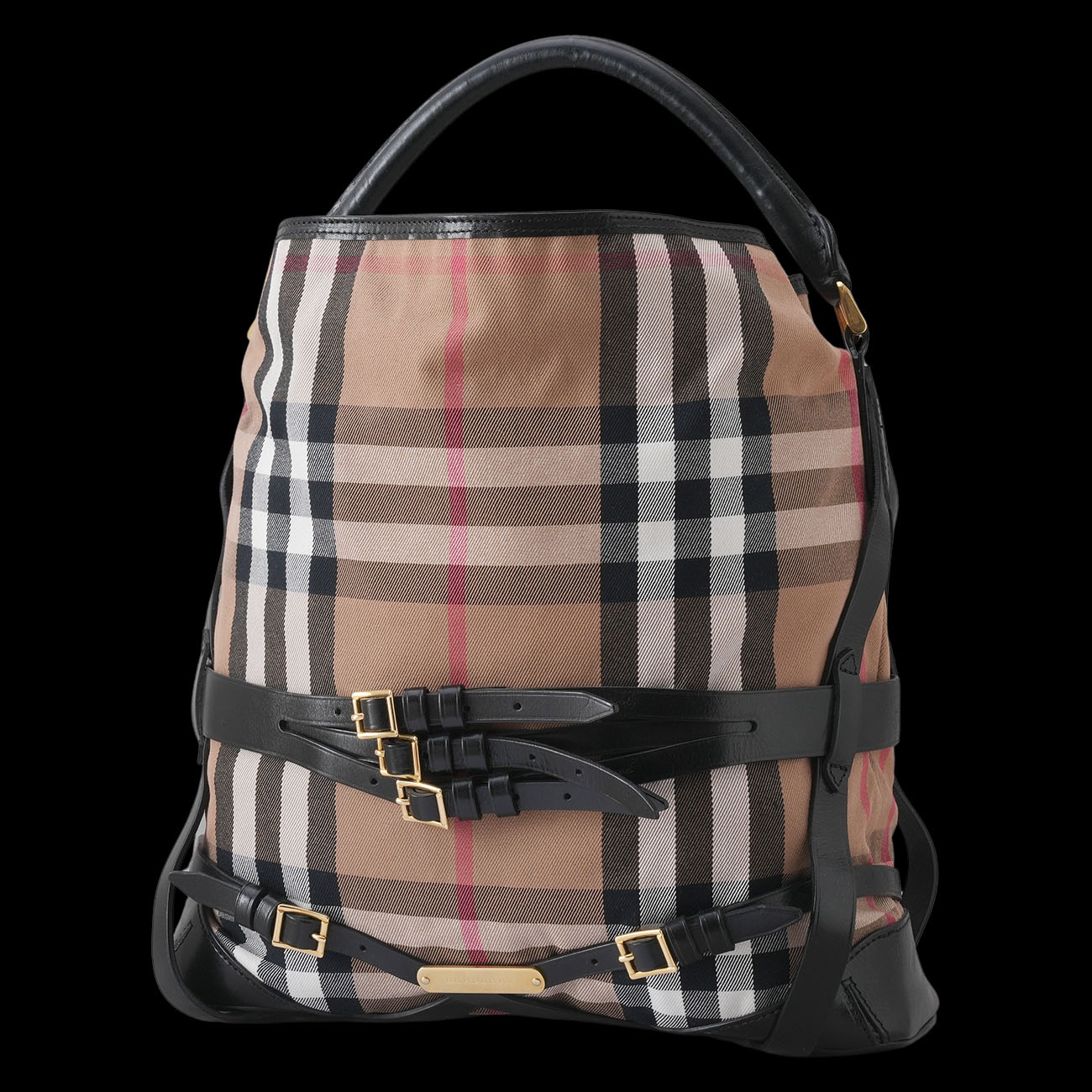BURBERRY(USED)버버리 체크 버클 호보백