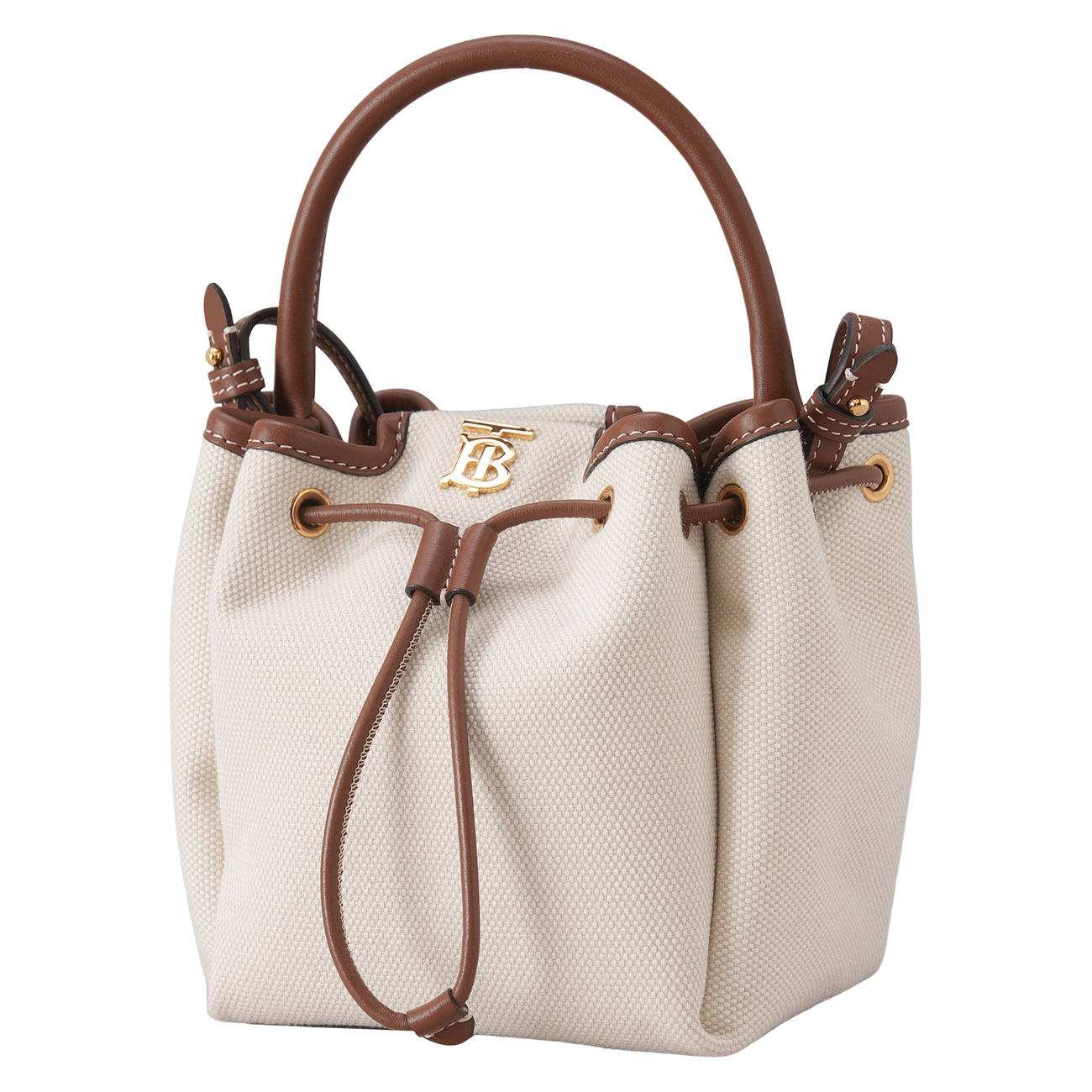 BURBERRY(USED)버버리 TB 캔버스 미니 버킷백