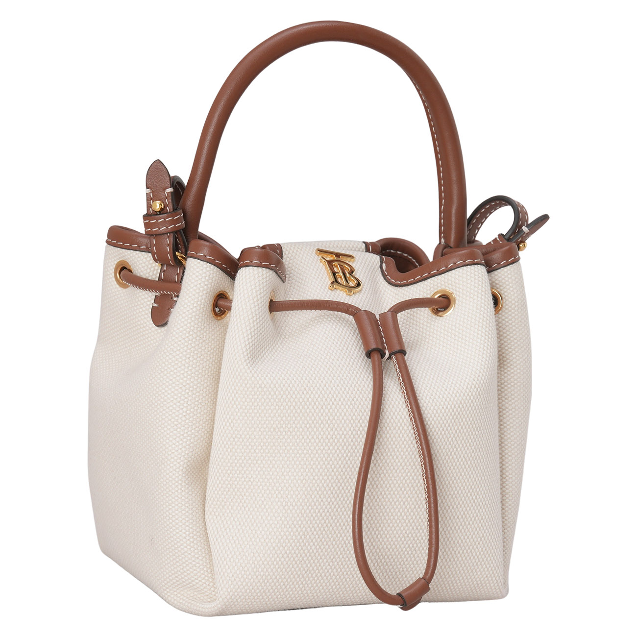 BURBERRY(USED)버버리 TB 캔버스 미니 버킷백