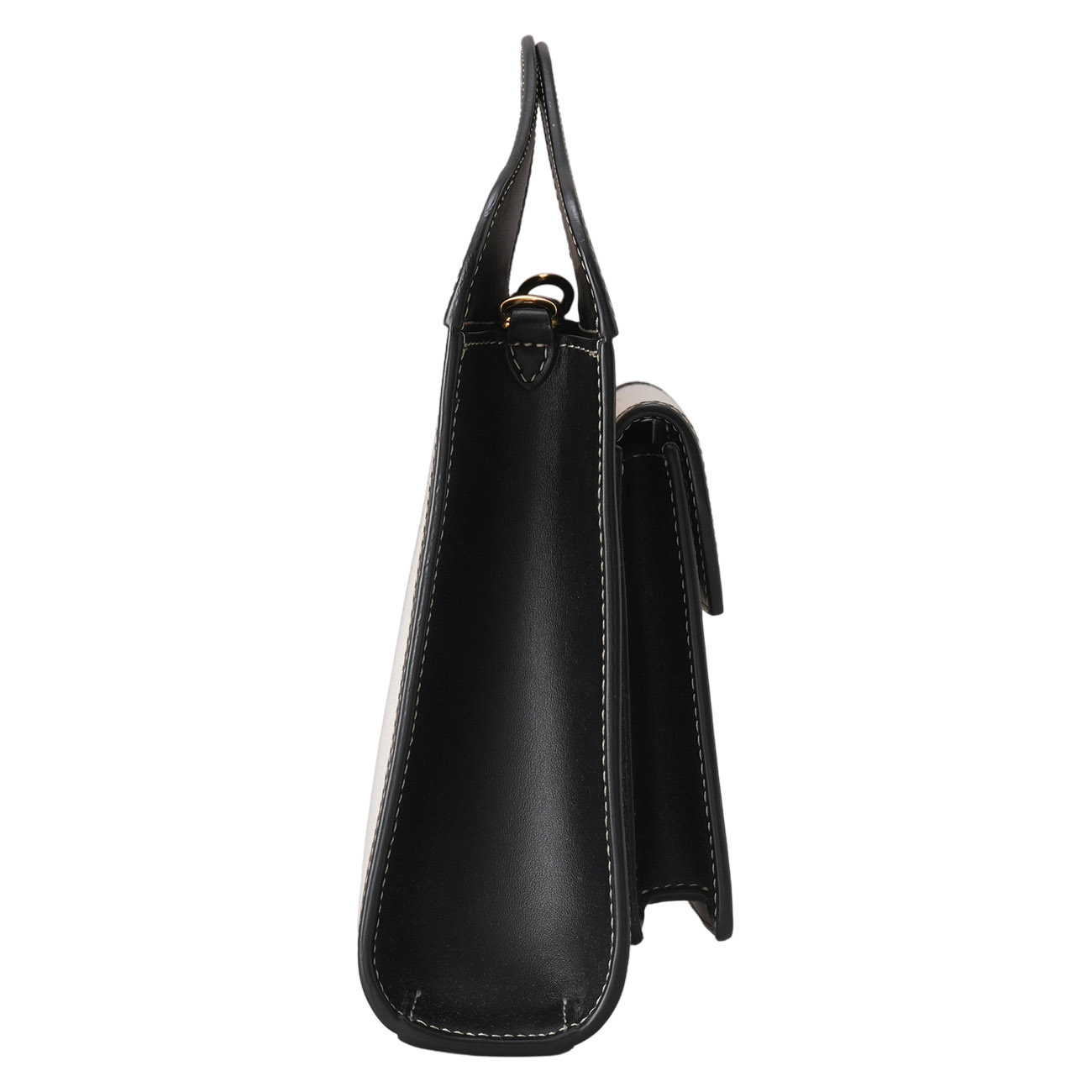 BURBERRY(USED)버버리 8028058 투톤 캔버스 레더 포켓백