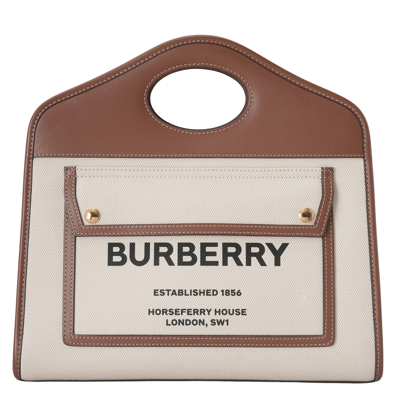 BURBERRY(USED)버버리 투톤 포켓 토트백