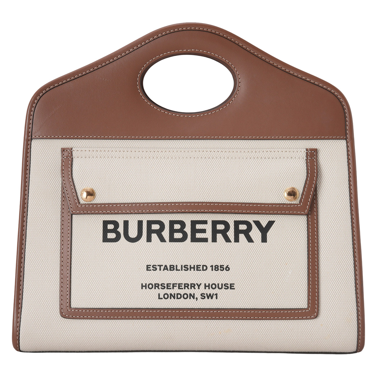 BURBERRY(USED)버버리 투톤 포켓 토트백