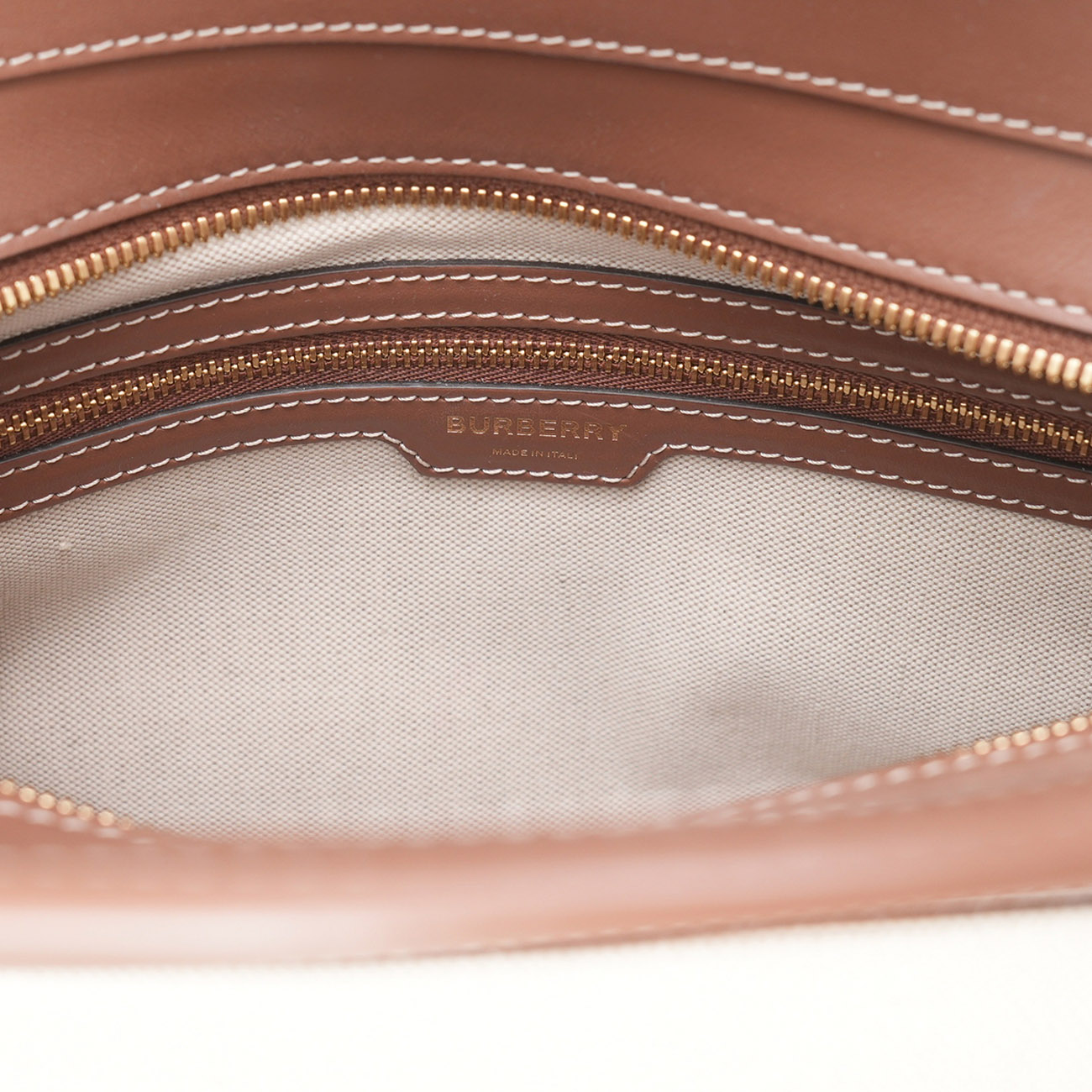 BURBERRY(USED)버버리 투톤 포켓 토트백