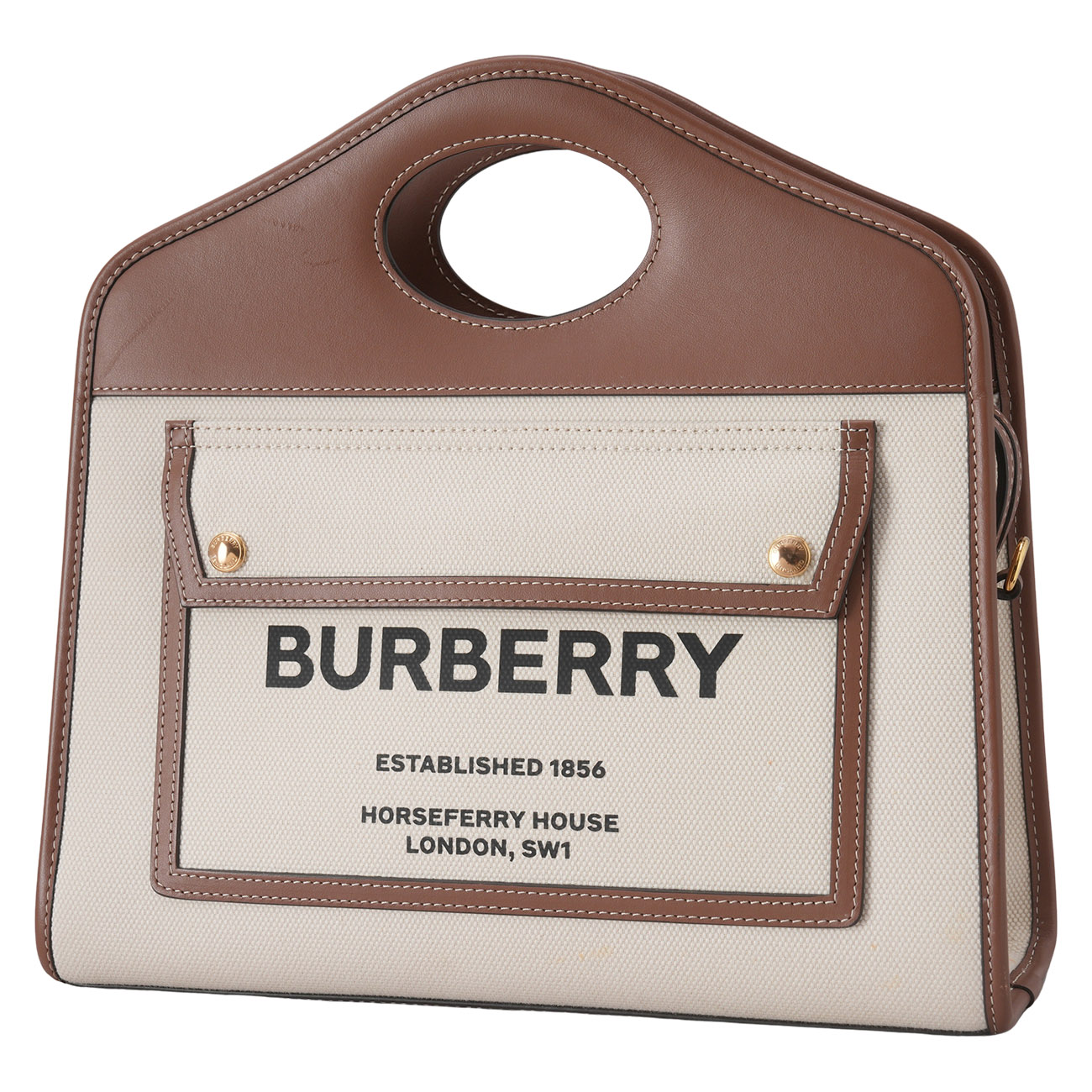BURBERRY(USED)버버리 투톤 포켓 토트백