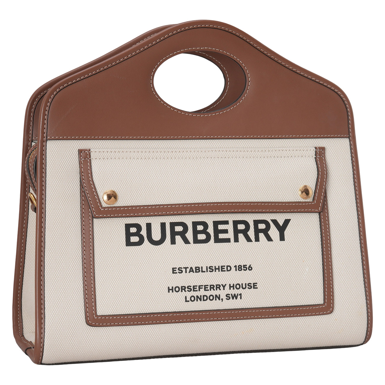 BURBERRY(USED)버버리 투톤 포켓 토트백