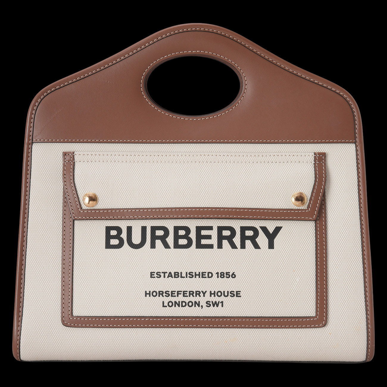 BURBERRY(USED)버버리 투톤 포켓 토트백