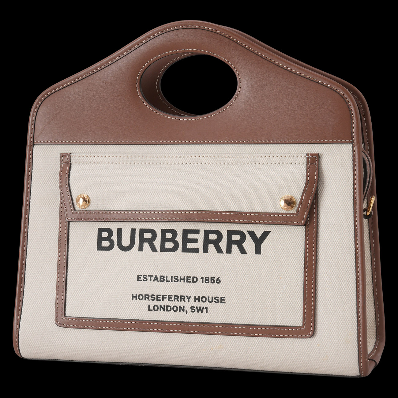 BURBERRY(USED)버버리 투톤 포켓 토트백