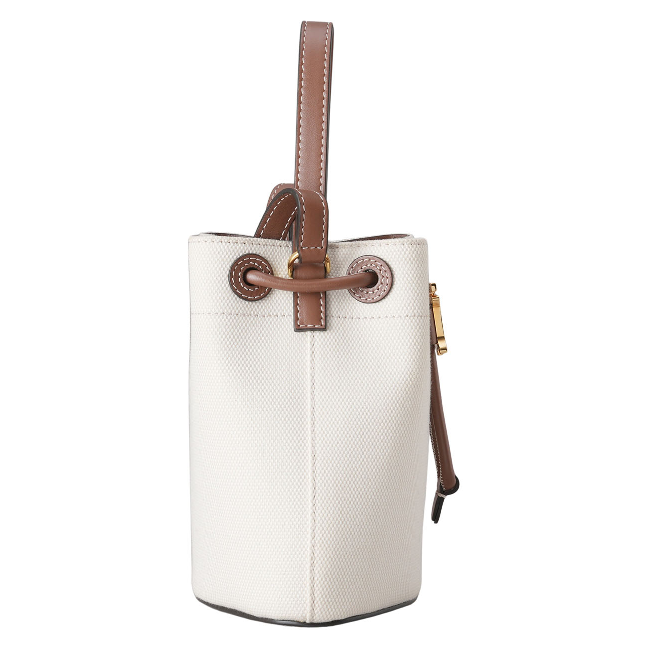 BURBERRY(USED)버버리 드로스트링 버킷 스무스 레더 캔버스 백