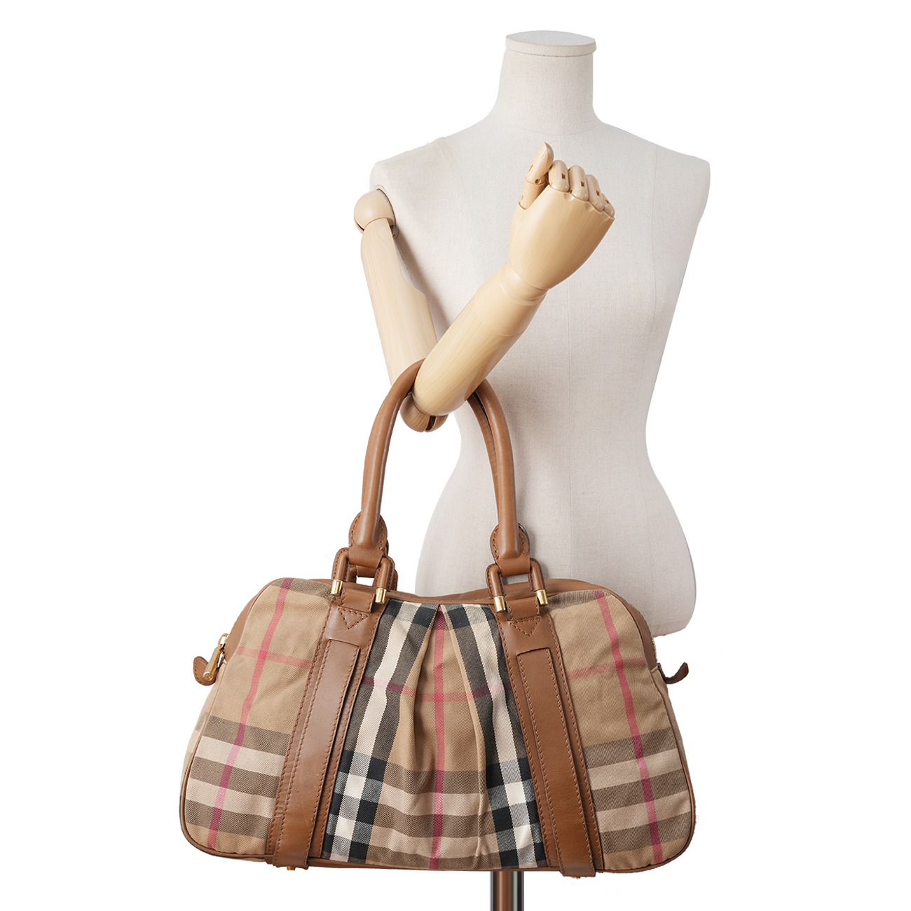 BURBERRY(USED)버버리 캔버스 체크 숄더백