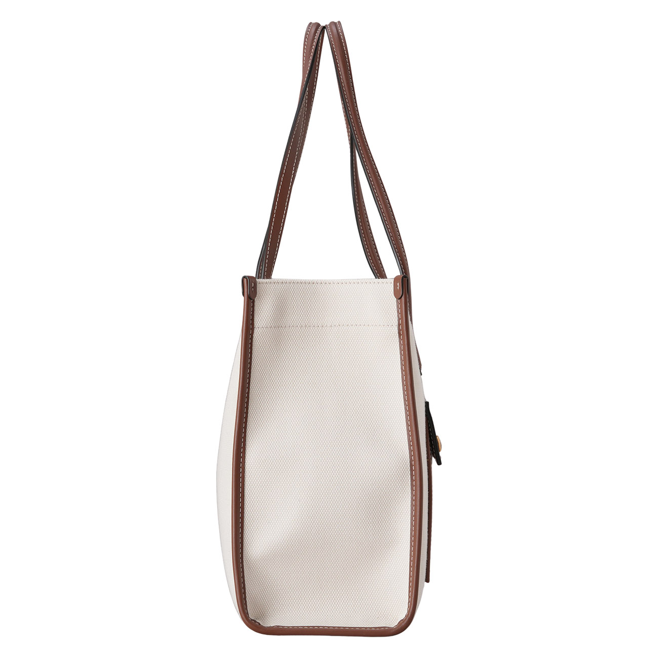 BURBERRY(USED)버버리 프레야 투톤 캔버스 스몰 토트백