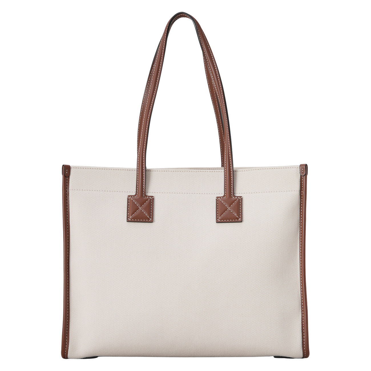 BURBERRY(USED)버버리 프레야 투톤 캔버스 스몰 토트백