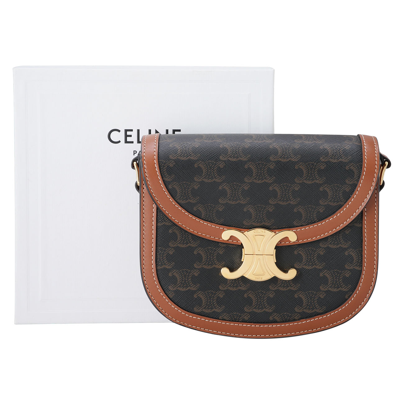 CELINE(USED)셀린느 트리옹프 틴 베사체 숄더백