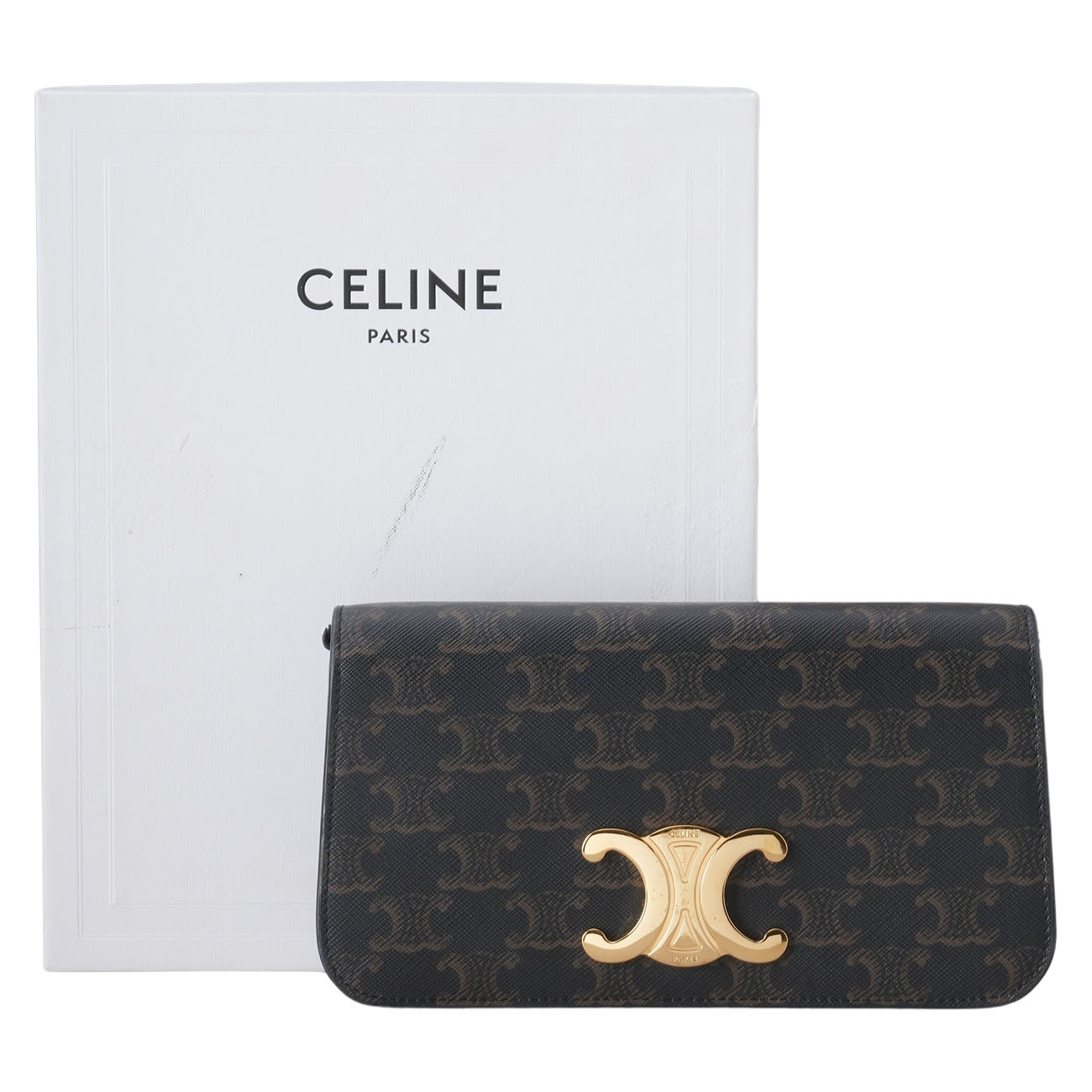 CELINE(USED)셀린느 트리옹프 멀티 포쉐트 체인 숄더백