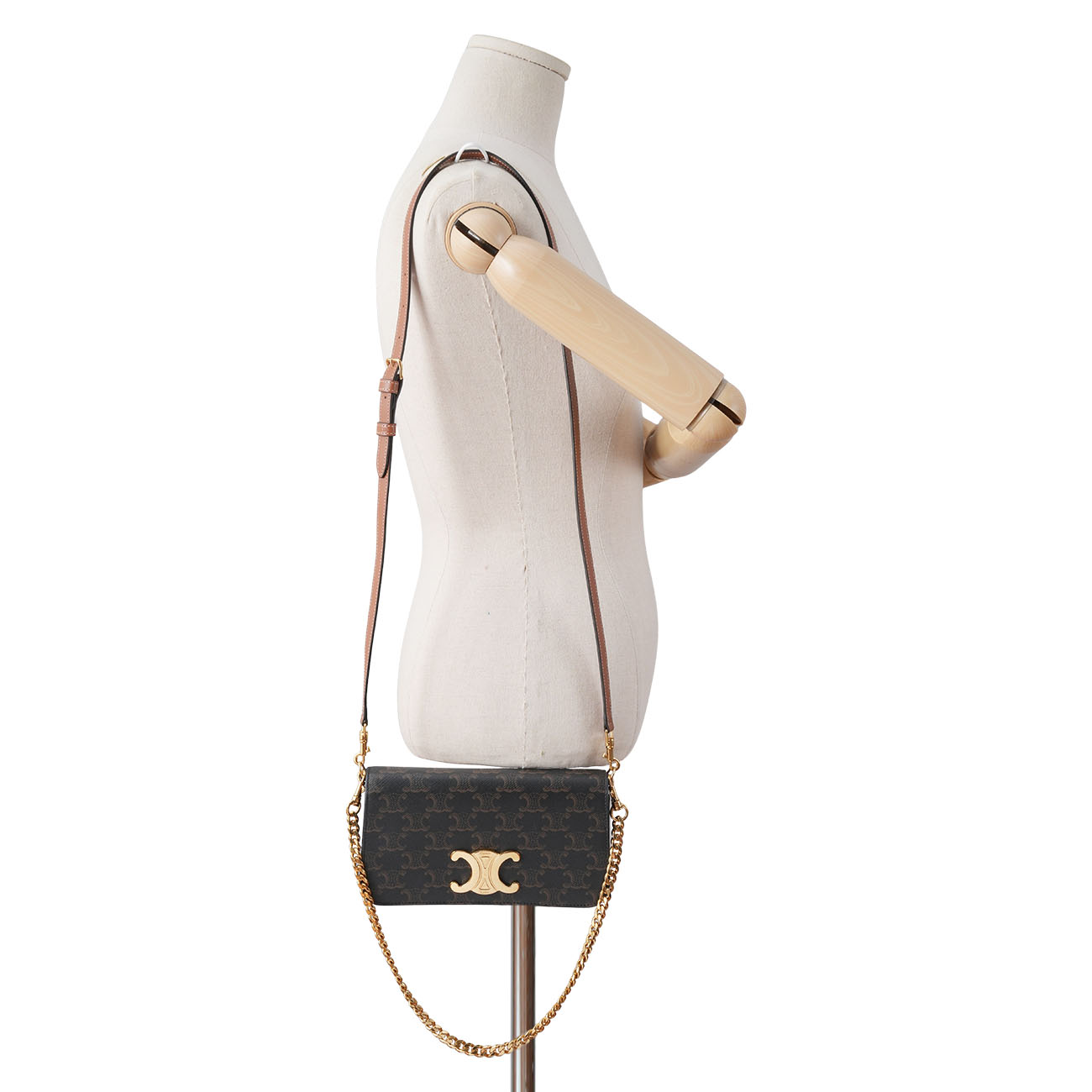 CELINE(USED)셀린느 트리옹프 멀티 포쉐트 체인 숄더백