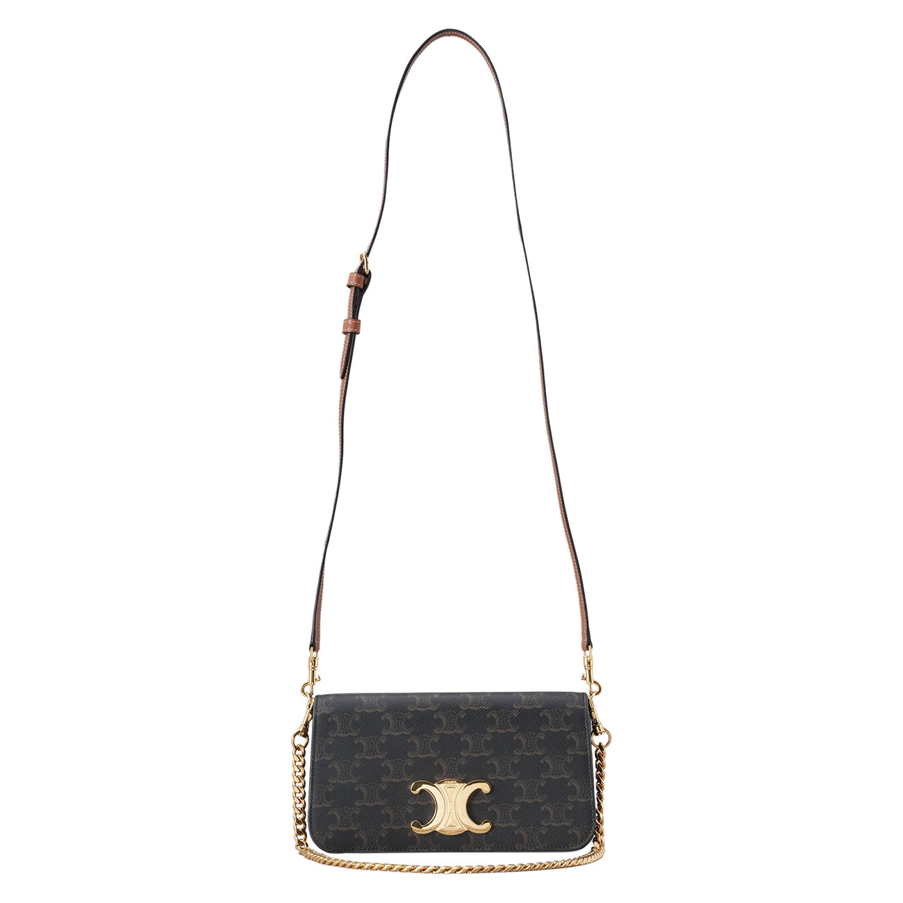 CELINE(USED)셀린느 트리옹프 멀티 포쉐트 체인 숄더백