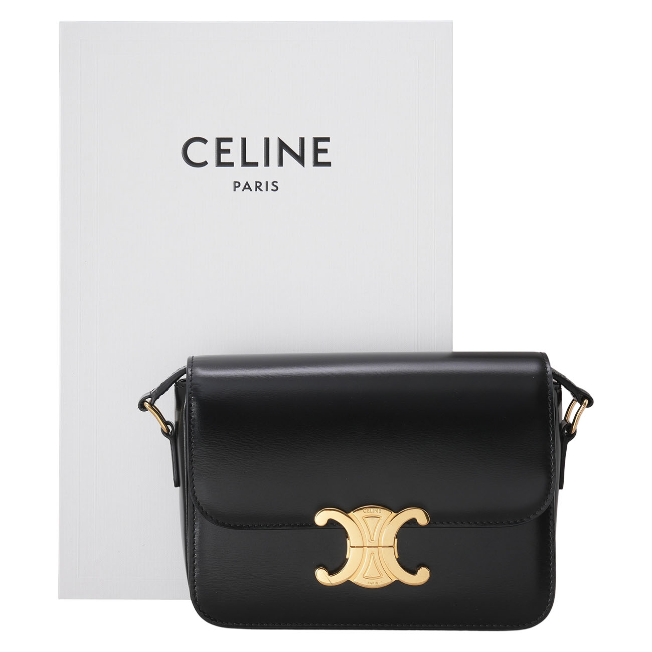 CELINE(USED)셀린느 레더 트리옹프 틴 숄더백