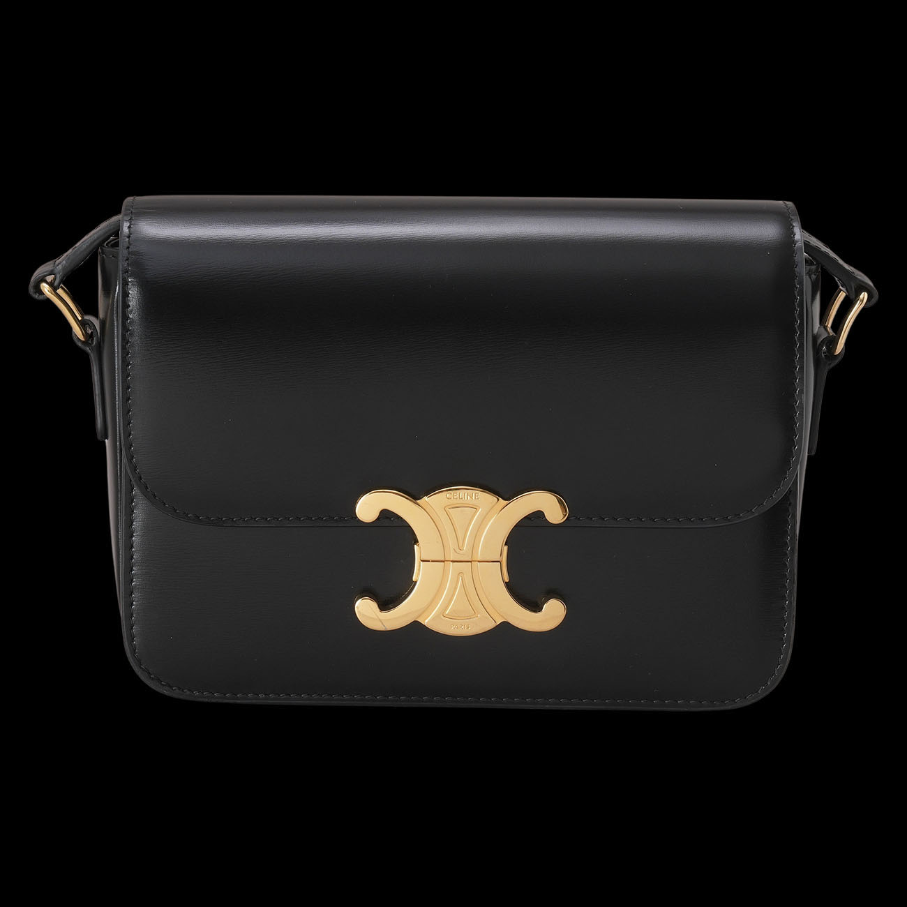 CELINE(USED)셀린느 레더 트리옹프 틴 숄더백