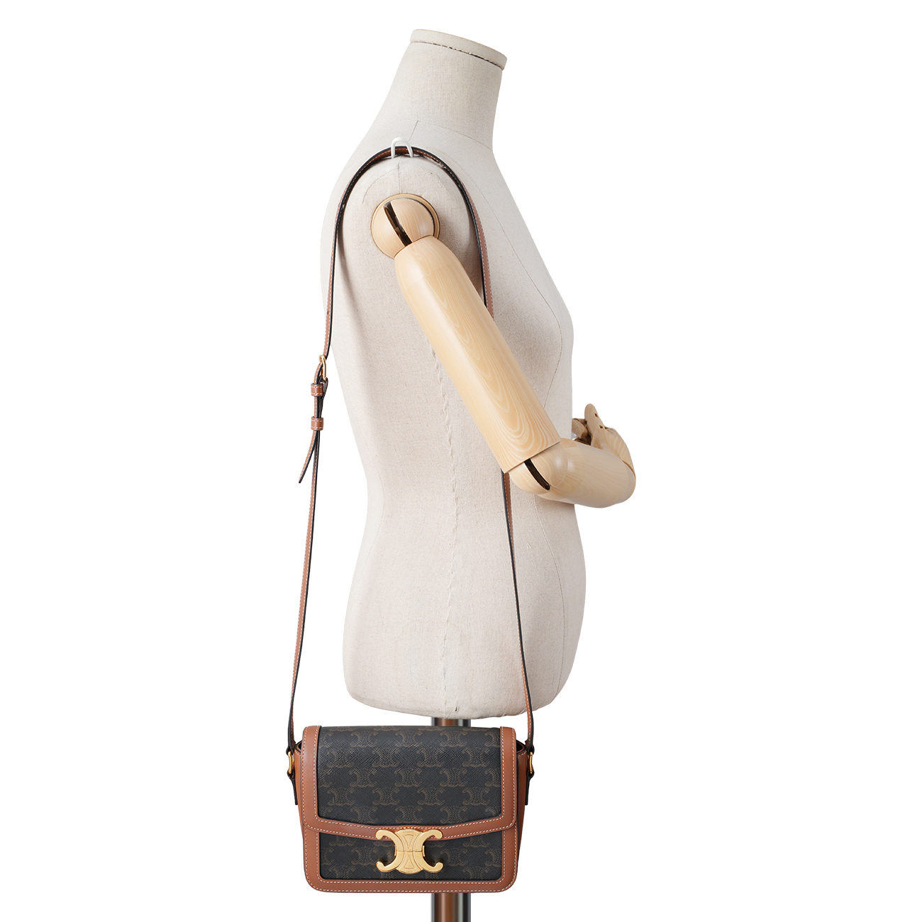 CELINE(USED)셀린느 트리옹프 틴 숄더백 블랙탄