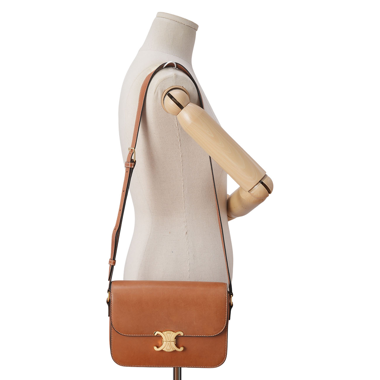 CELINE(USED)셀린느 트리옹프 레더 숄더백