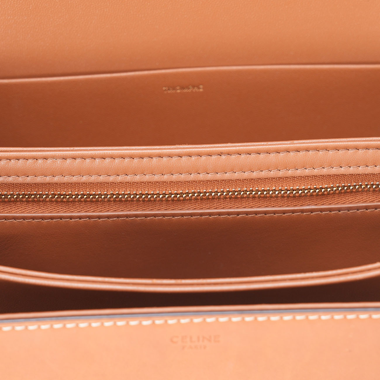 CELINE(USED)셀린느 트리옹프 레더 숄더백